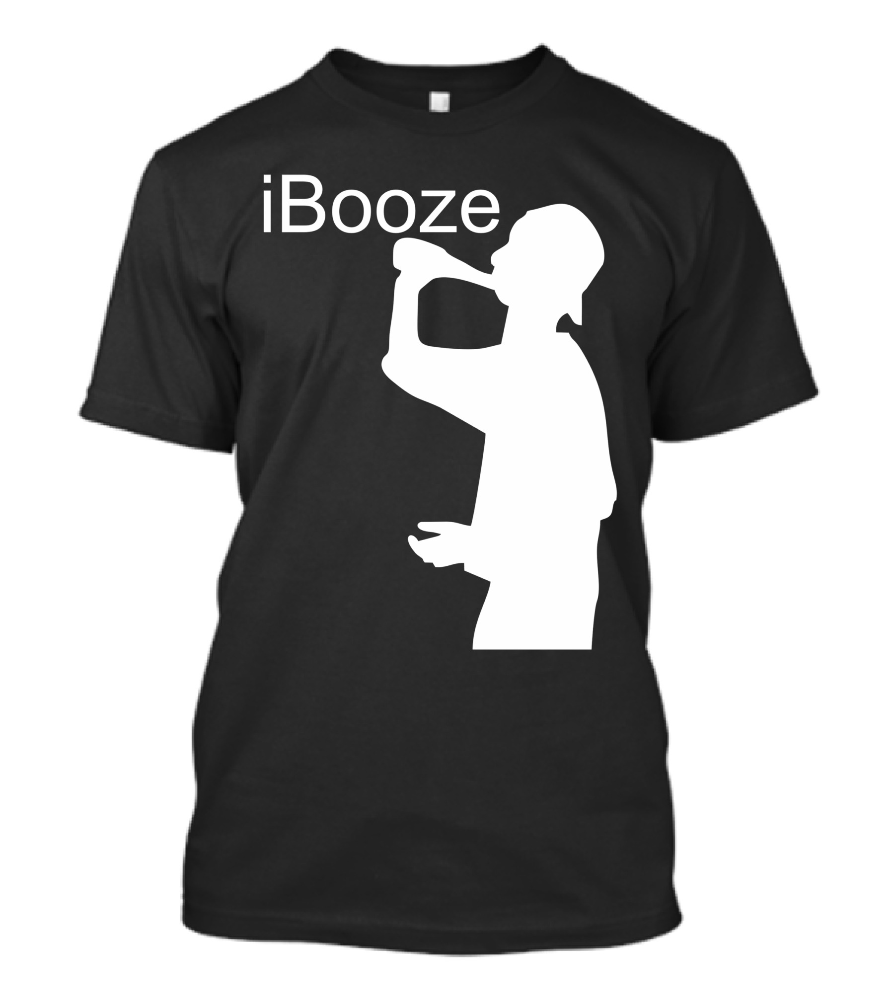 IBooze Drinking Silhouette T-Shirt