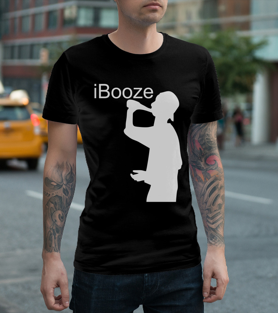 IBooze Drinking Silhouette T-Shirt