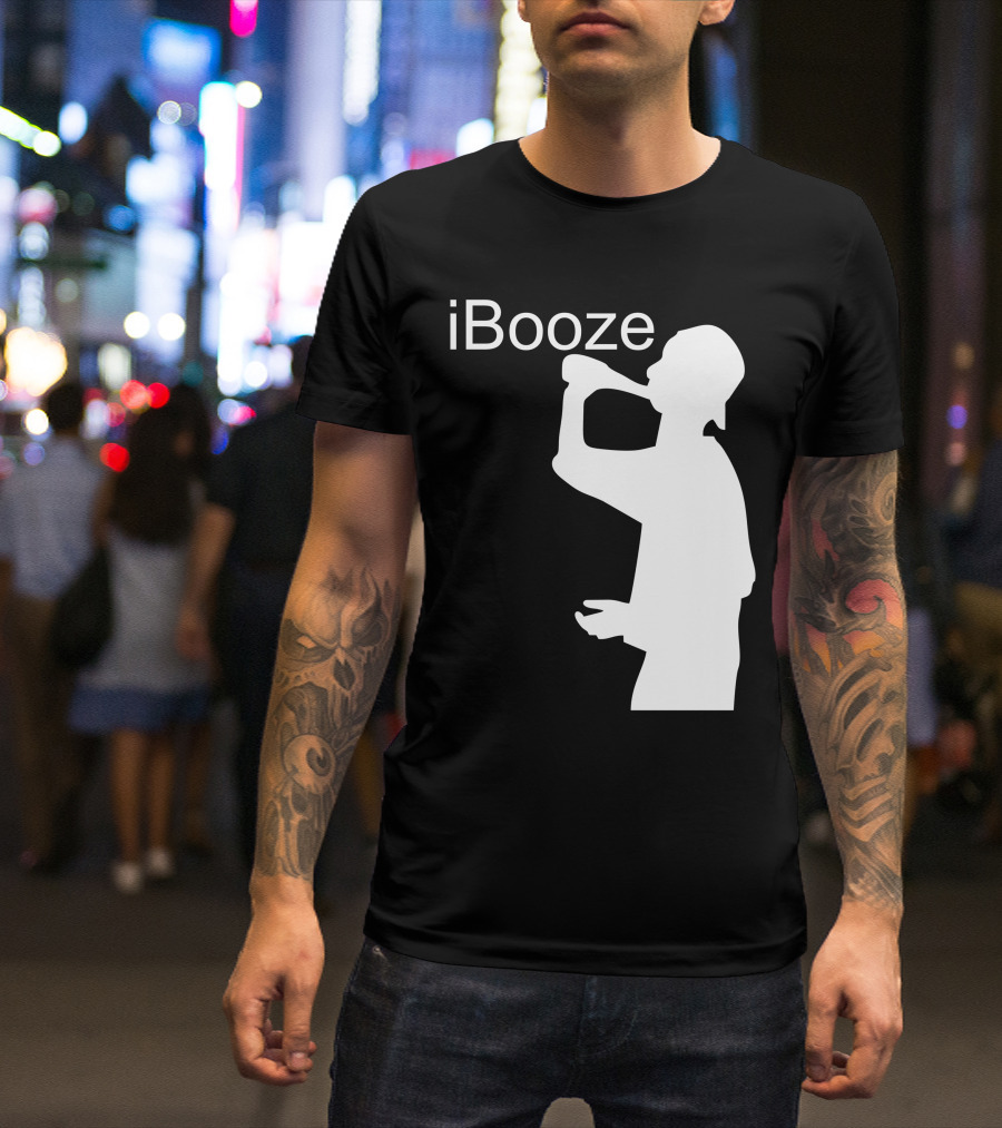 IBooze Drinking Silhouette T-Shirt