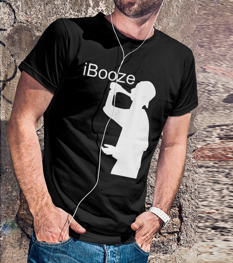 IBooze Drinking Silhouette T-Shirt