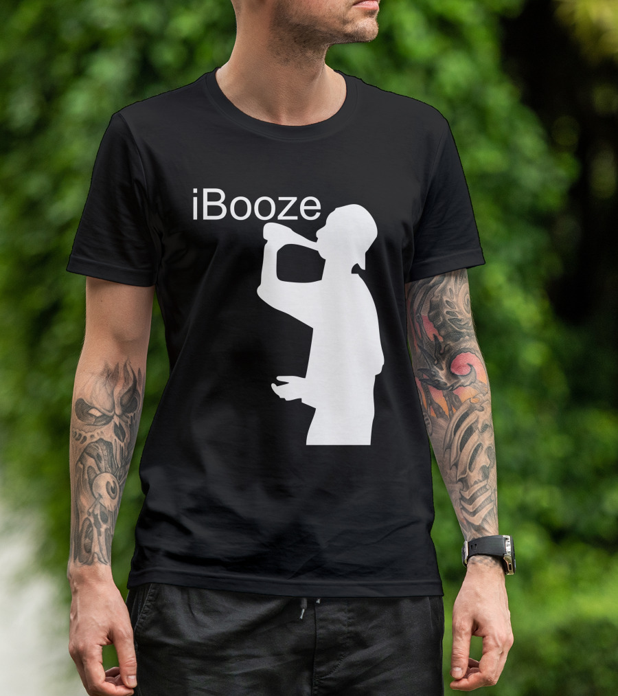 IBooze Drinking Silhouette T-Shirt