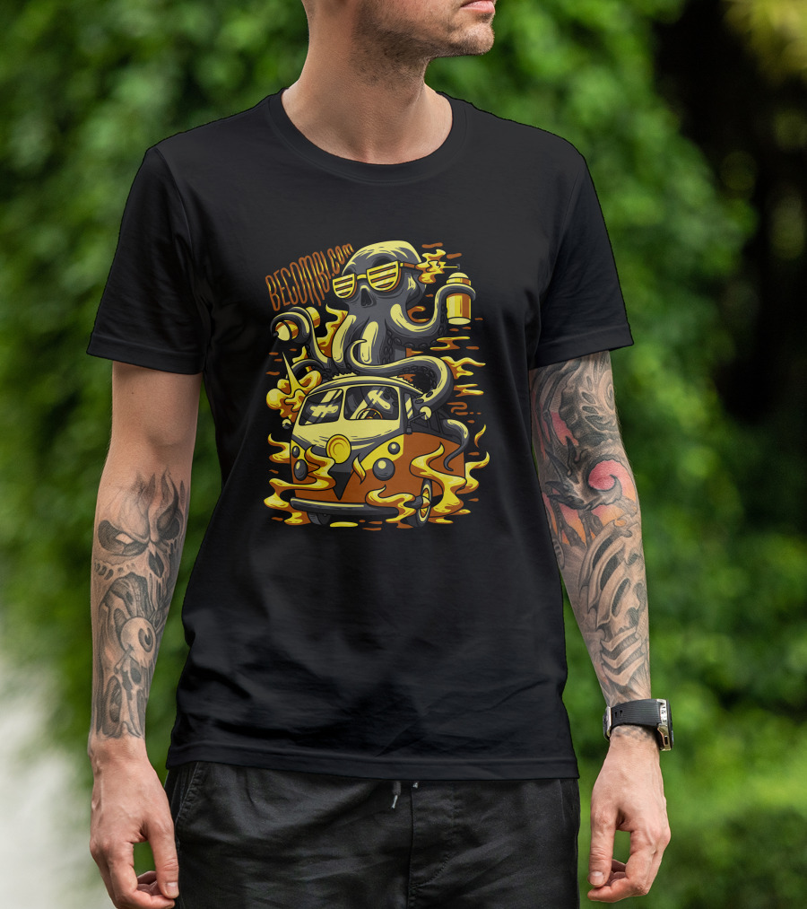 BECOMBECOMM Iconanggatantama Octopus Van T-Shirt