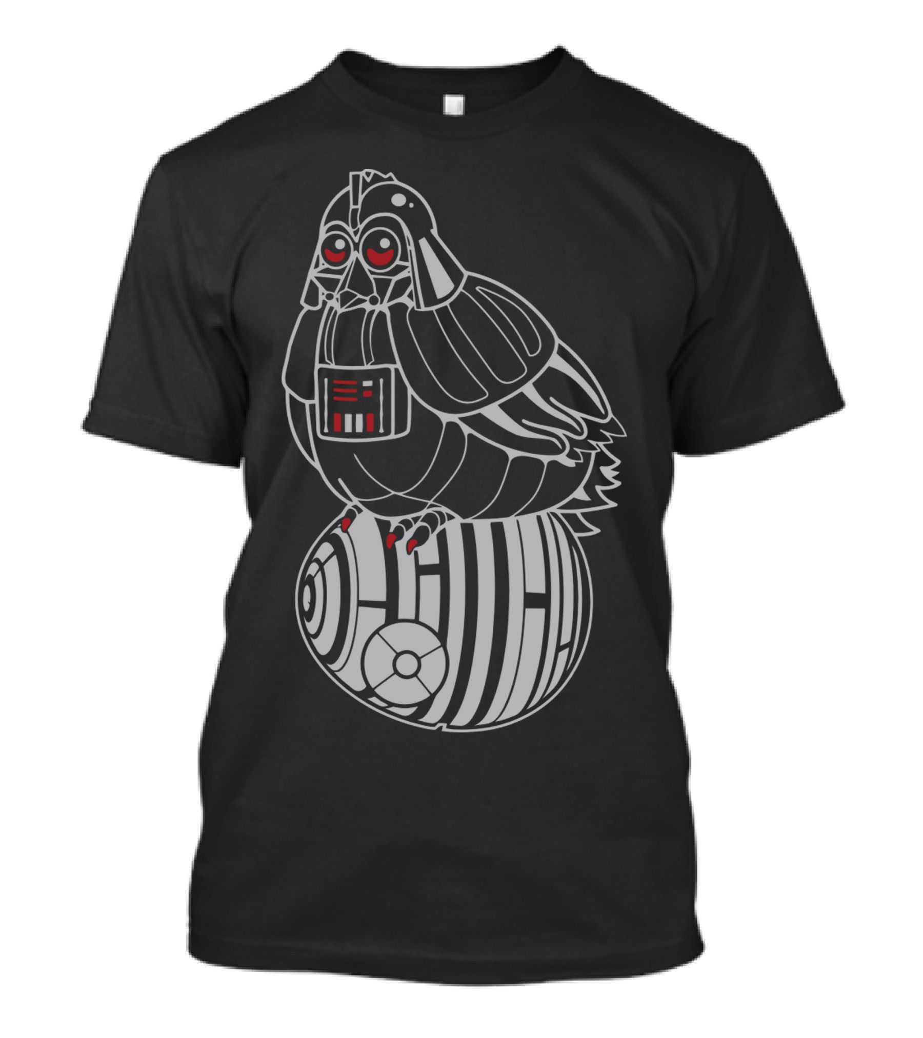 Darth Vader Bird On Death Star Egg T-Shirt