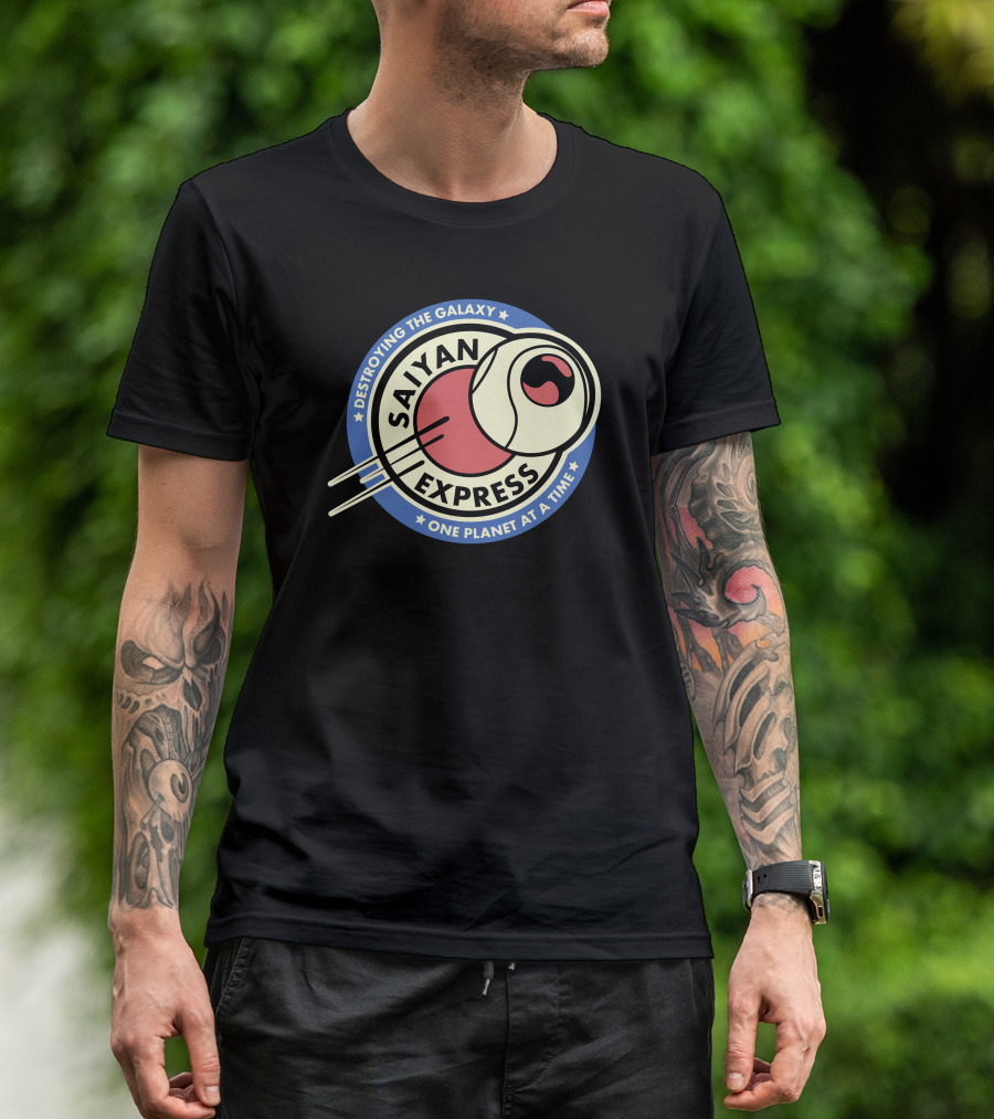Saiyan Express Destroying The Galaxy One Planet At A Time T-Shirt