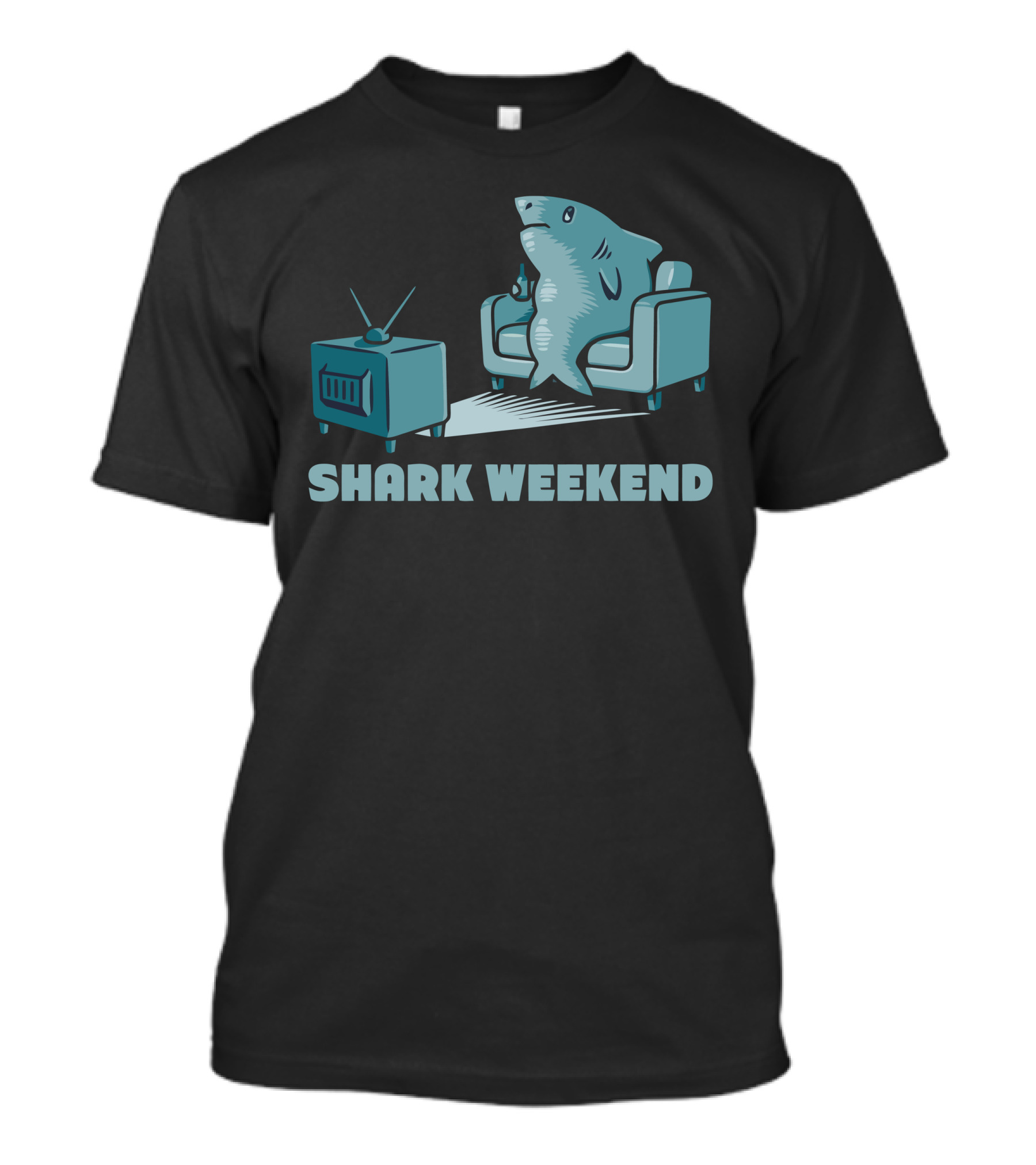 Shark Weekend TV Couch Relaxation T-Shirt