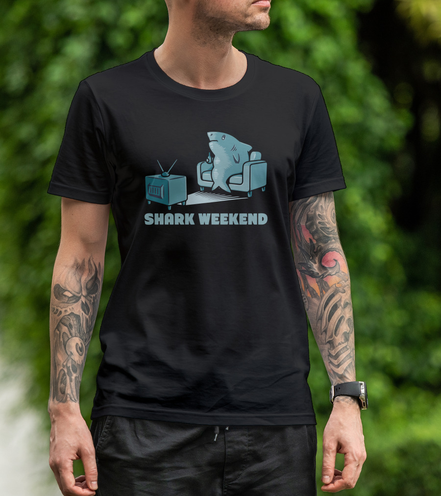 Shark Weekend TV Couch Relaxation T-Shirt