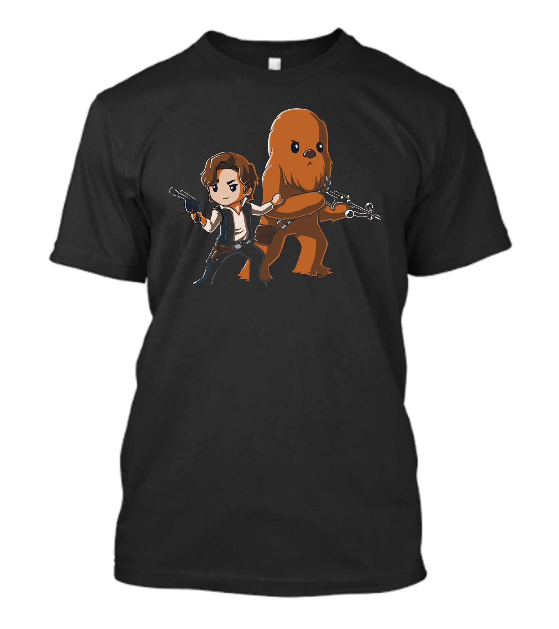 Star Wars Han Solo Chewbacca Chibi Smugglers Adventure T-Shirt