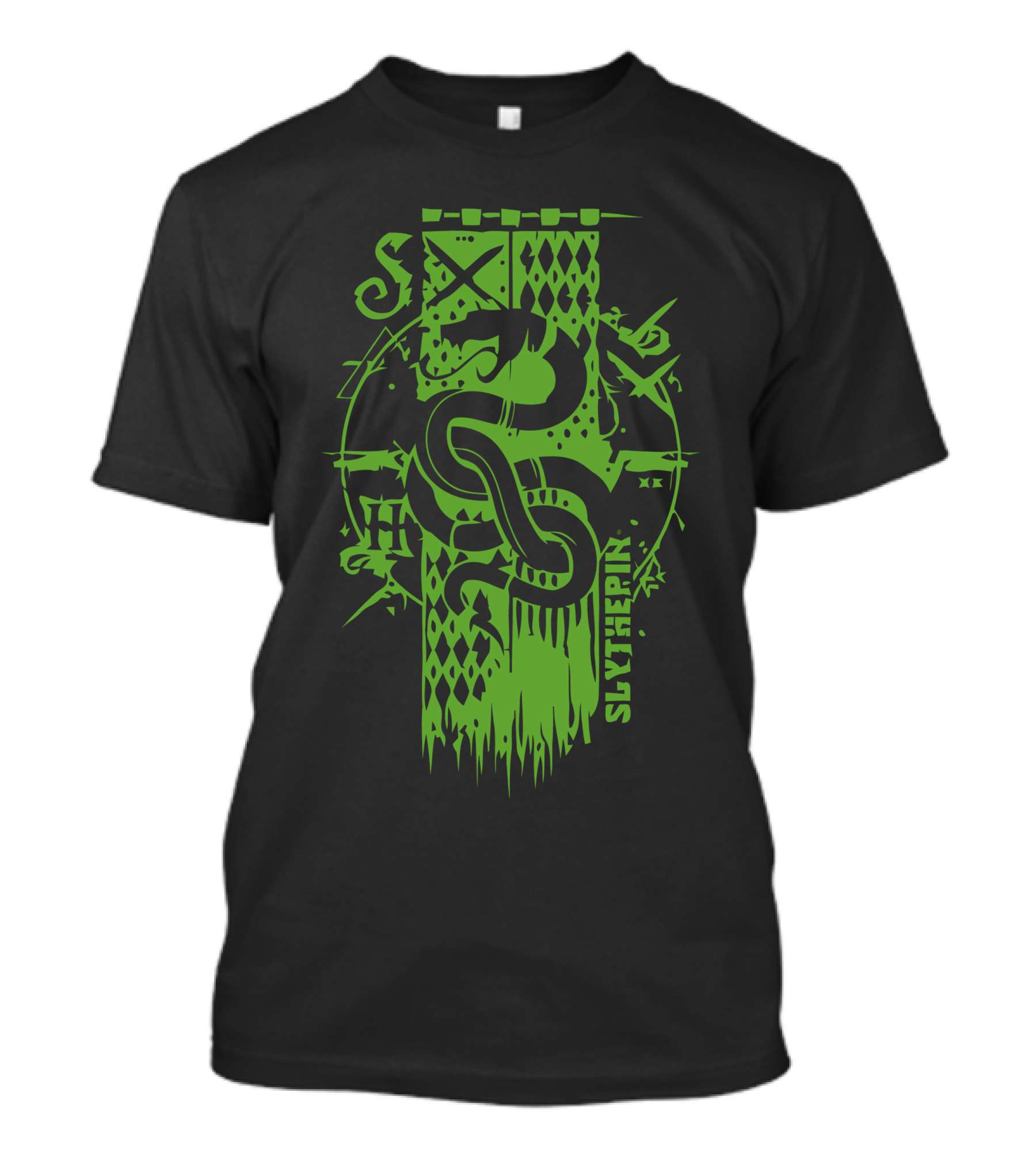 Slytherin Snake Crest Hogwarts House Emblem T-Shirt