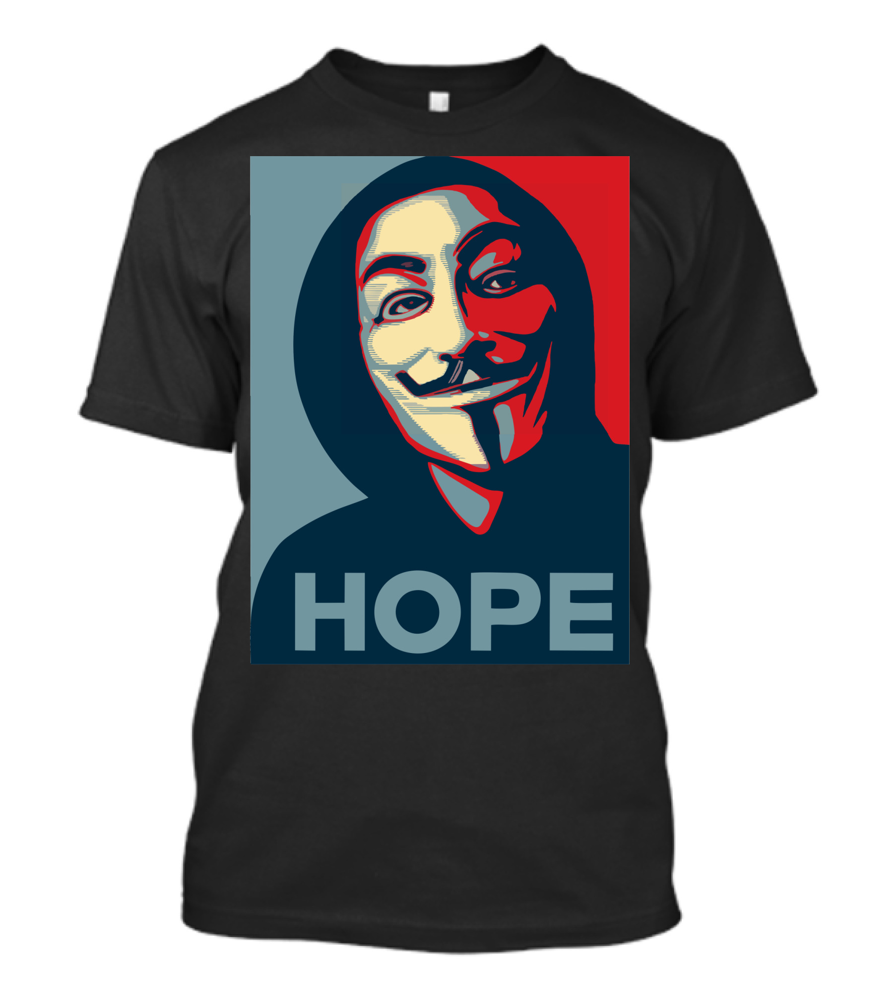 Anonymous Hope Guy Fawkes Mask T-Shirt