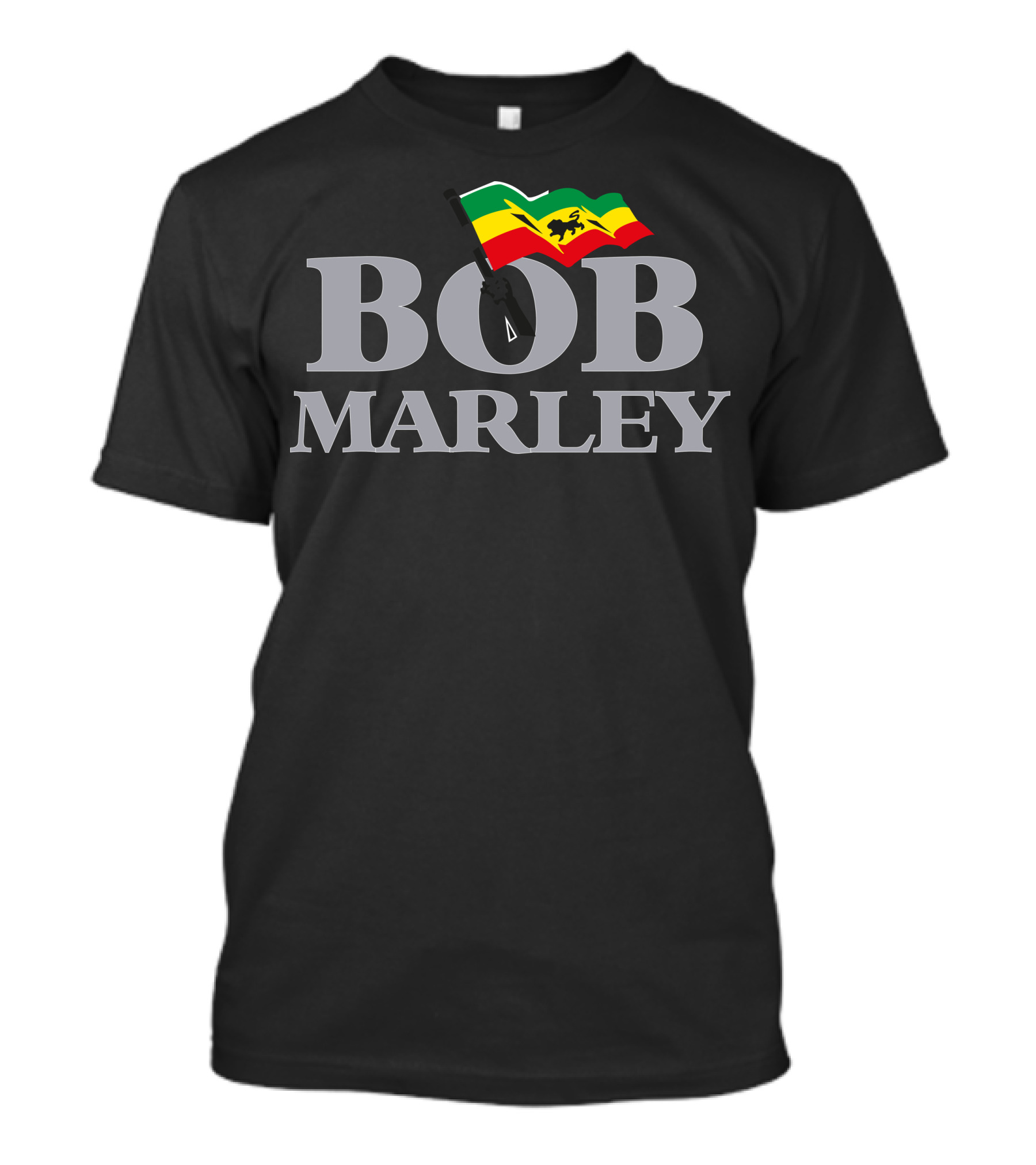 Bob Marley Rastafarian Lion Flag T-Shirt