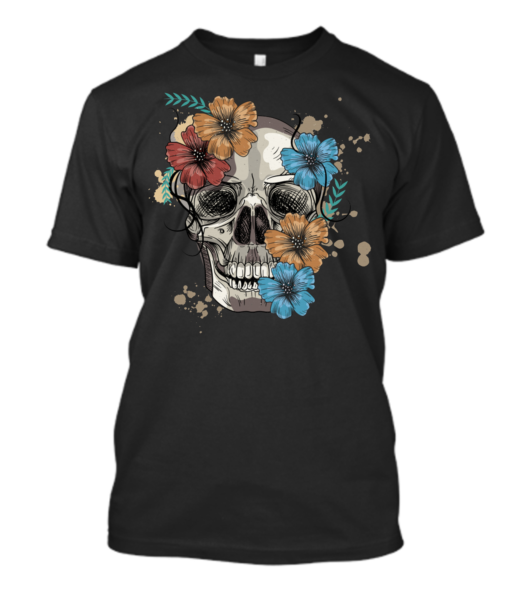Fowering Skull Floral T-Shirt