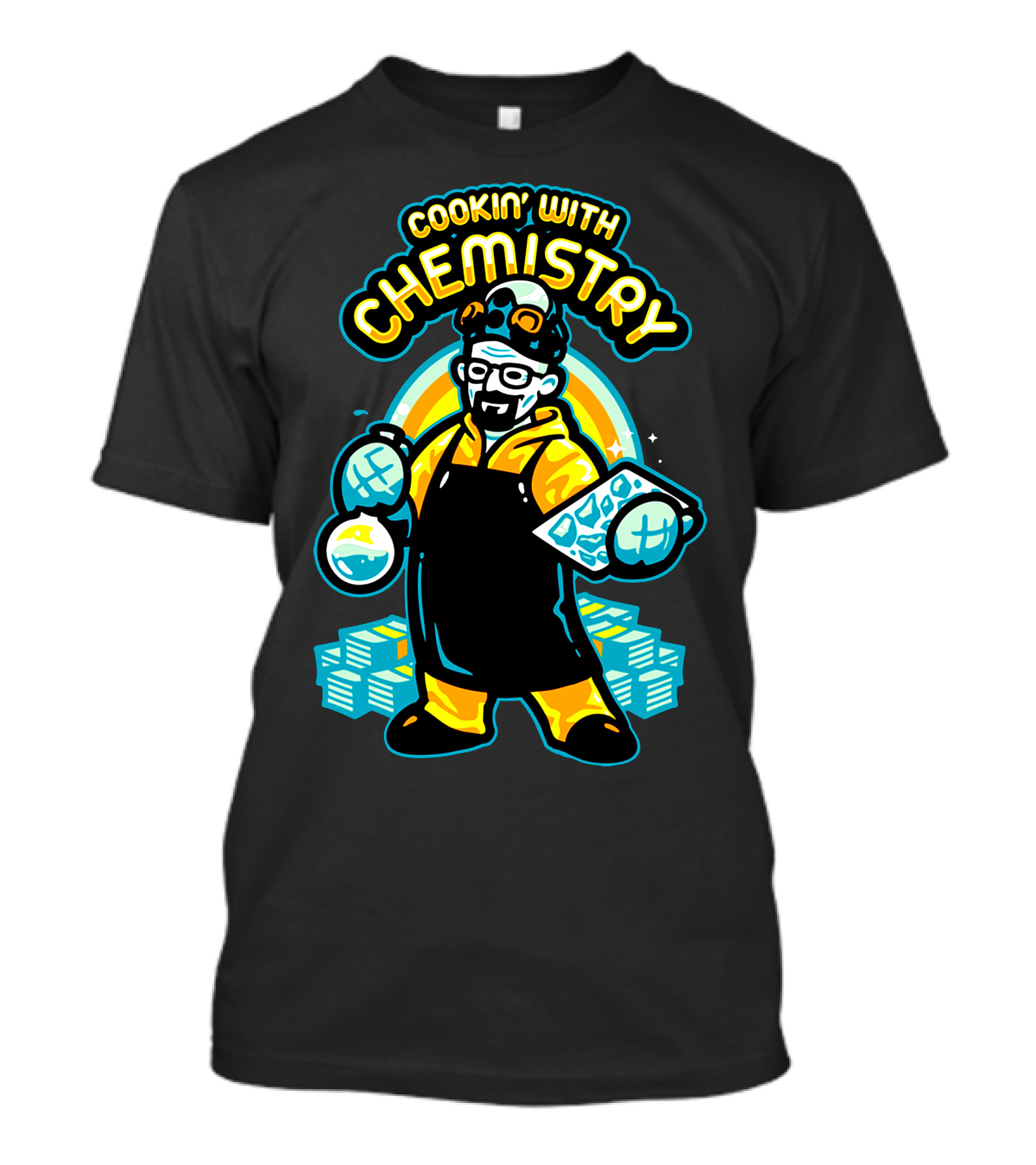 Cookin' With Chemistry Heisenberg Beakers And Cash T-Shirt
