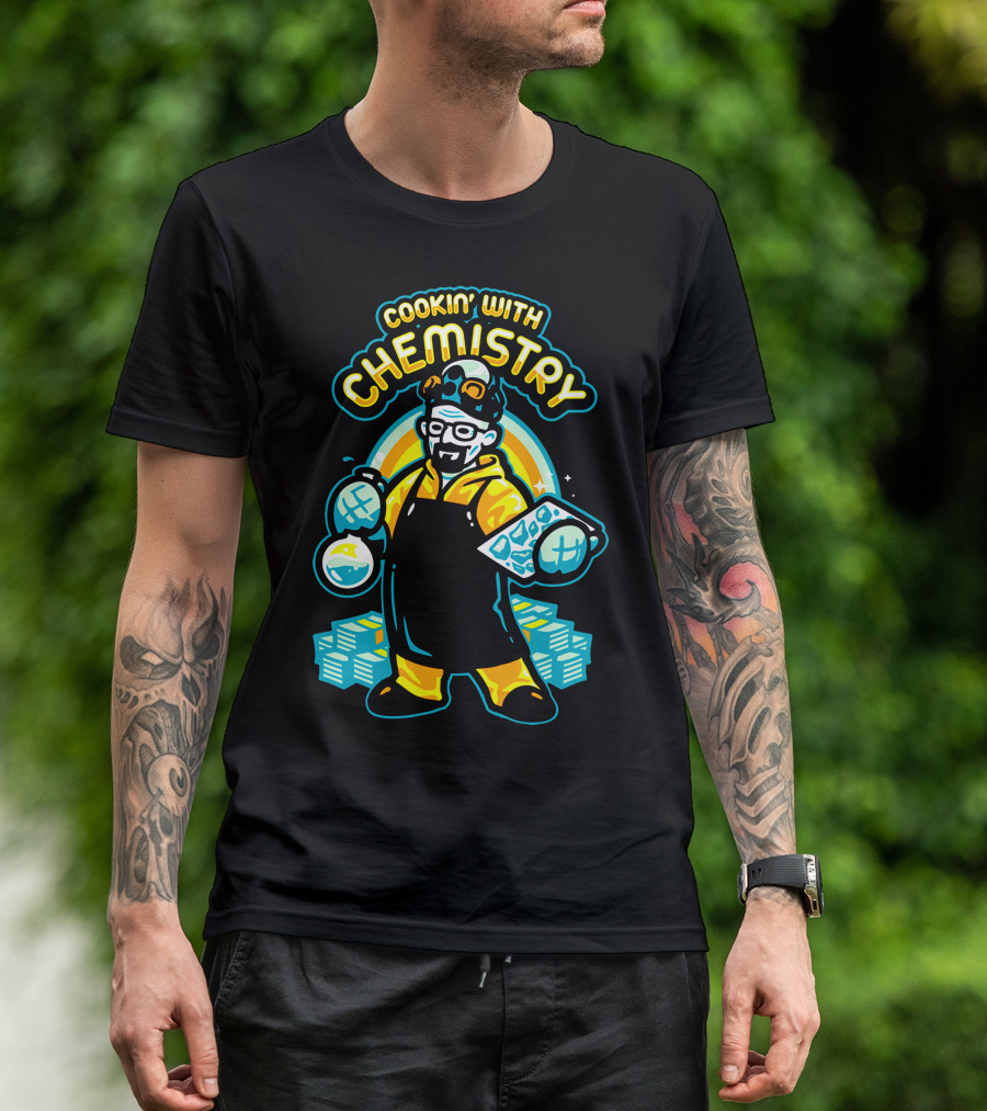 Cookin' With Chemistry Heisenberg Beakers And Cash T-Shirt