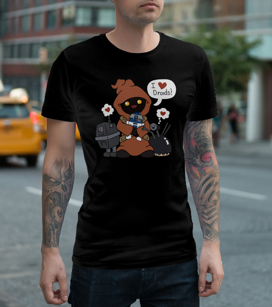 Jawas Love I Heart Droids T-Shirt