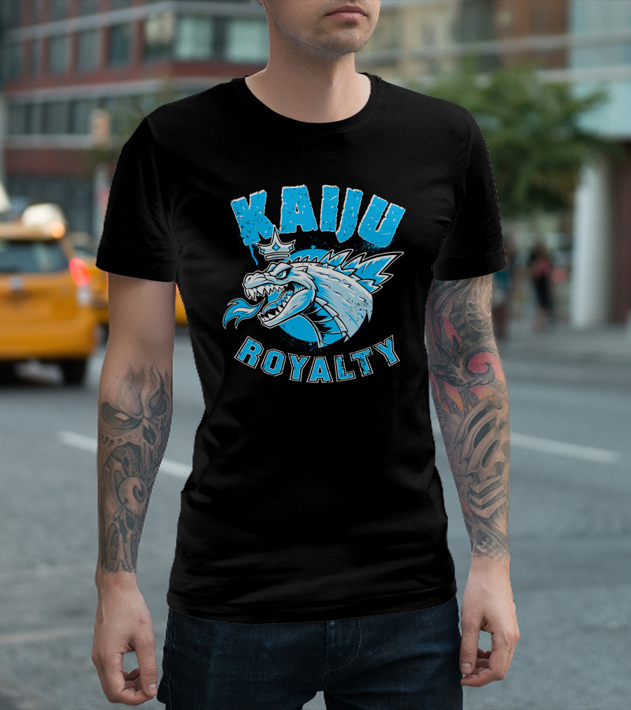 Kaiju Royalty Monster King Blue Crown T-Shirt