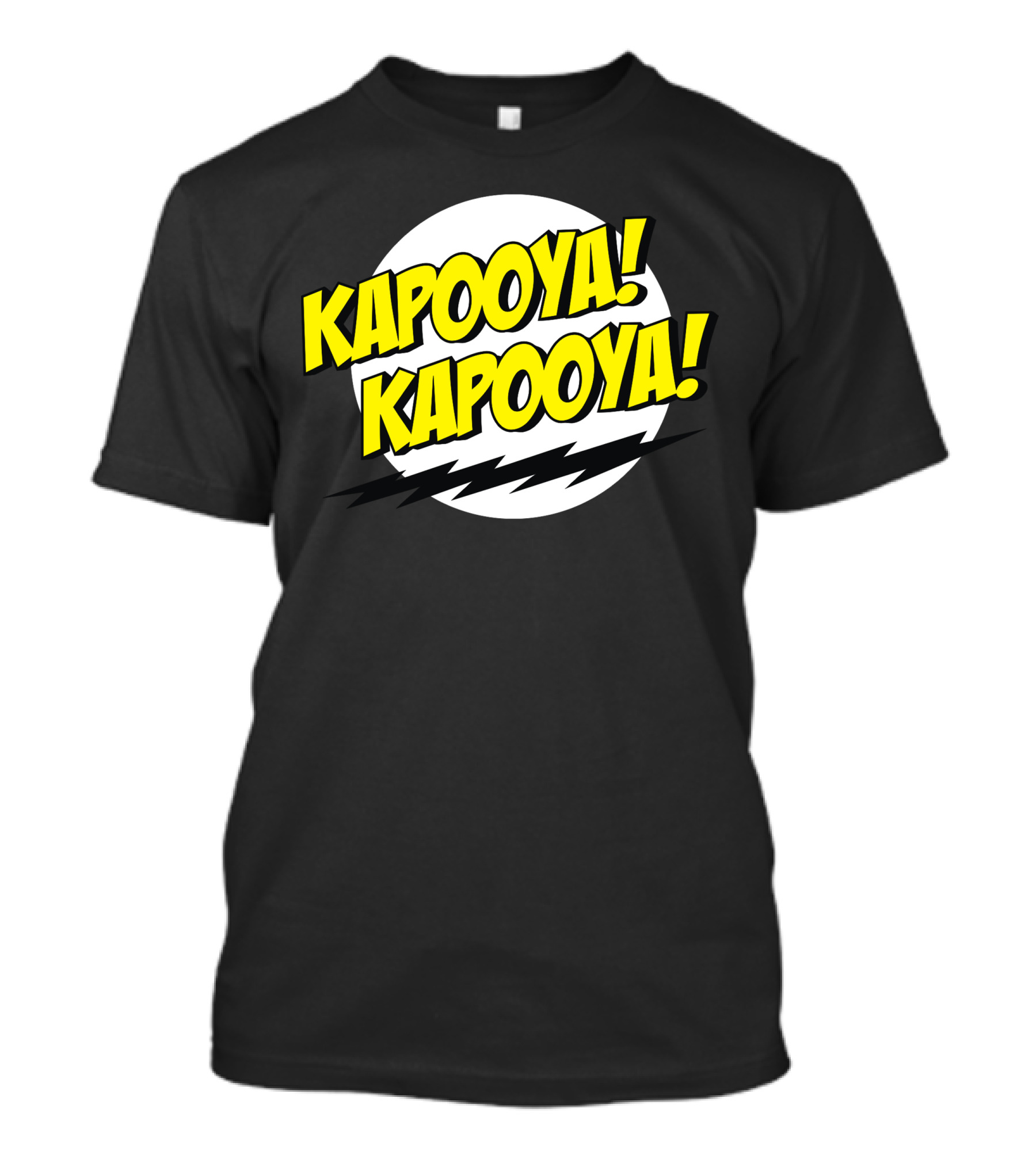 KAPOOYA KAPOOYA Comic Style Text With Lightning Bolts T-Shirt