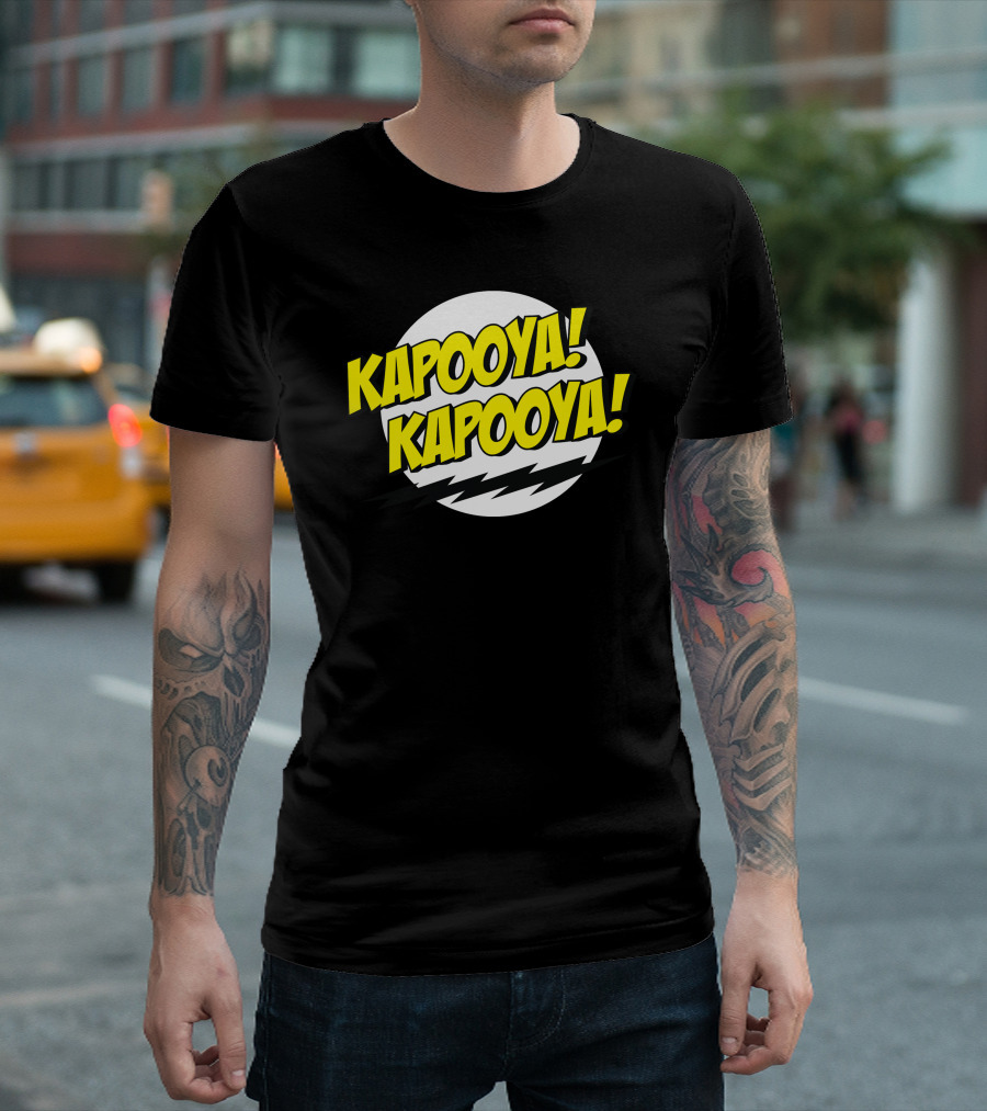 KAPOOYA KAPOOYA Comic Style Text With Lightning Bolts T-Shirt