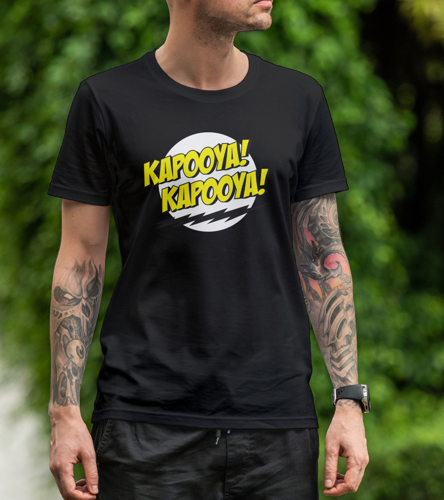KAPOOYA KAPOOYA Comic Style Text With Lightning Bolts T-Shirt