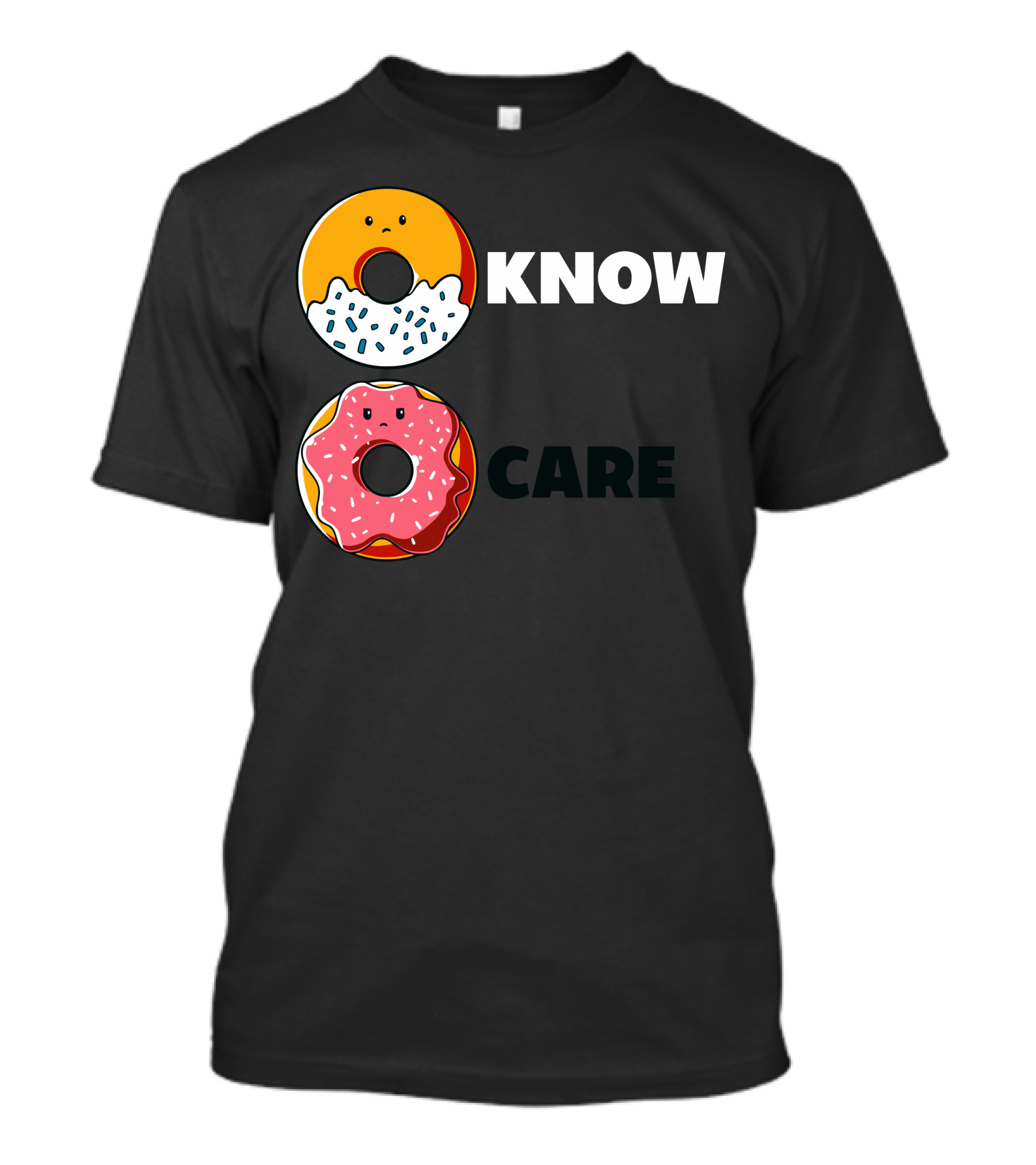 Know Care Donut Faces Sprinkles And Icing T-Shirt
