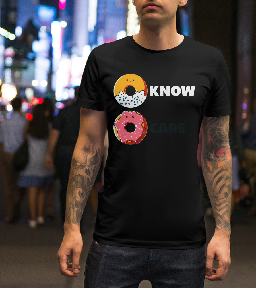 Know Care Donut Faces Sprinkles And Icing T-Shirt