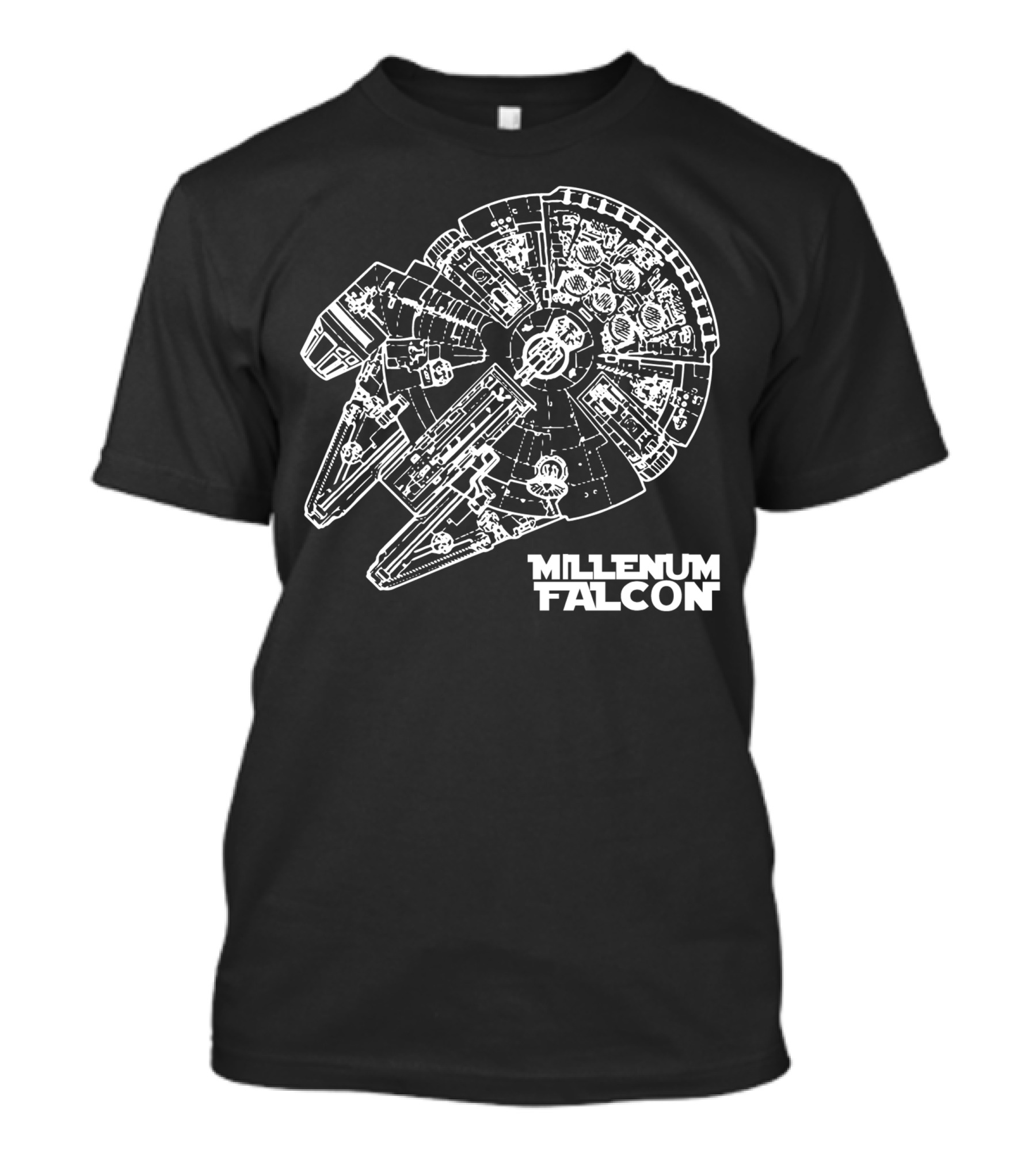 Star Wars Millenium Falcon Blueprint T-Shirt