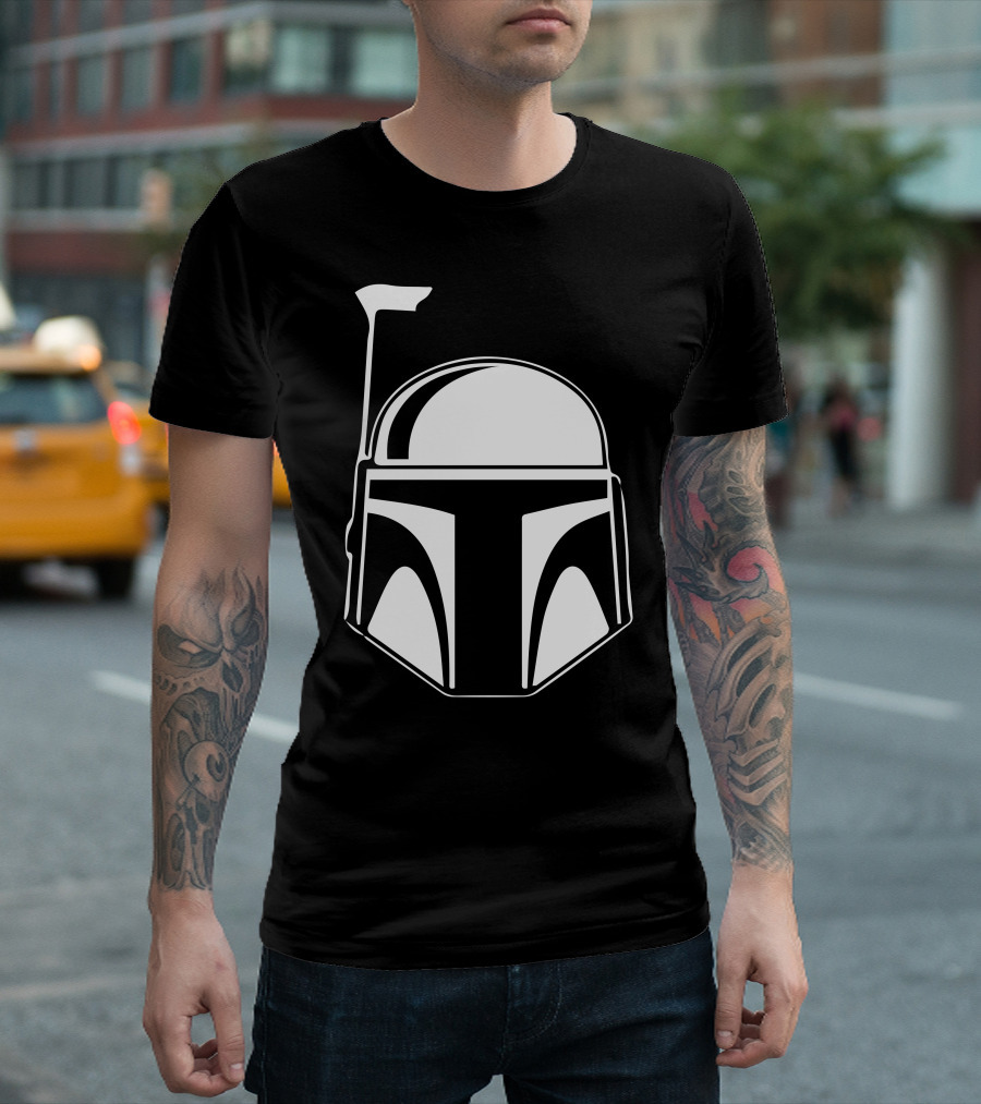 Star Wars Inspiriert Boba Fett Helm T-Shirt