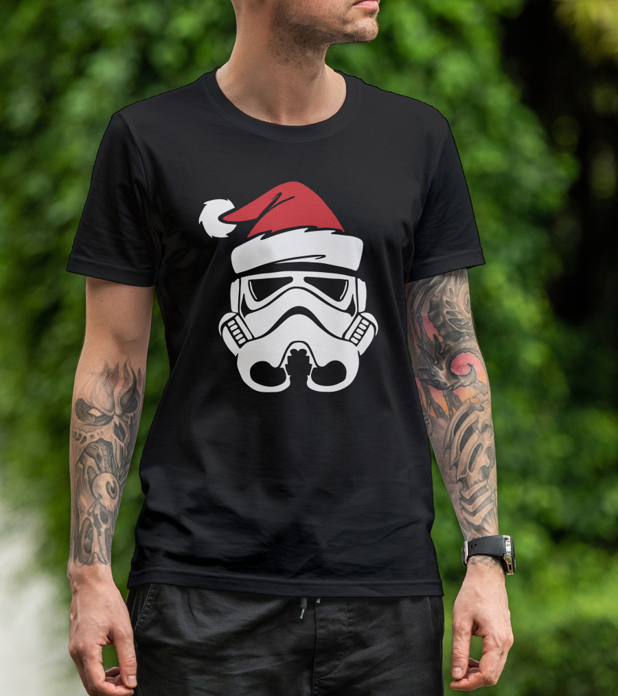 Stormtrooper Santa Funny Christmas Star Wars Holiday Mashup T-Shirt