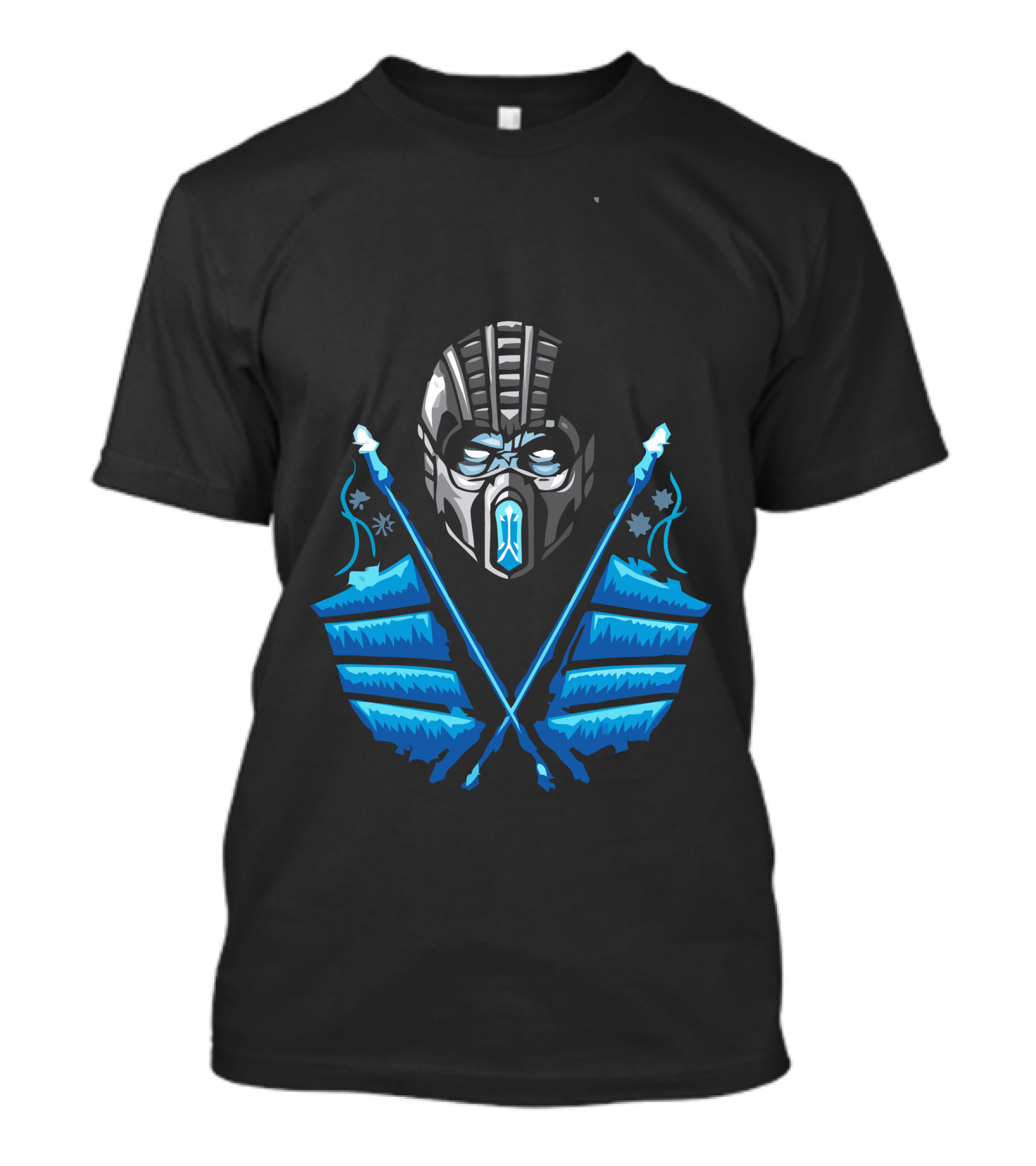 Sub Zero Mortal Kombat Mask And Ice Axes Iconic T-Shirt