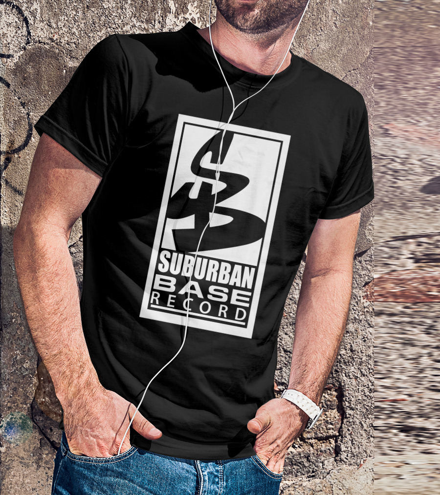 Suburban Base Records Logo Design SB T-Shirt