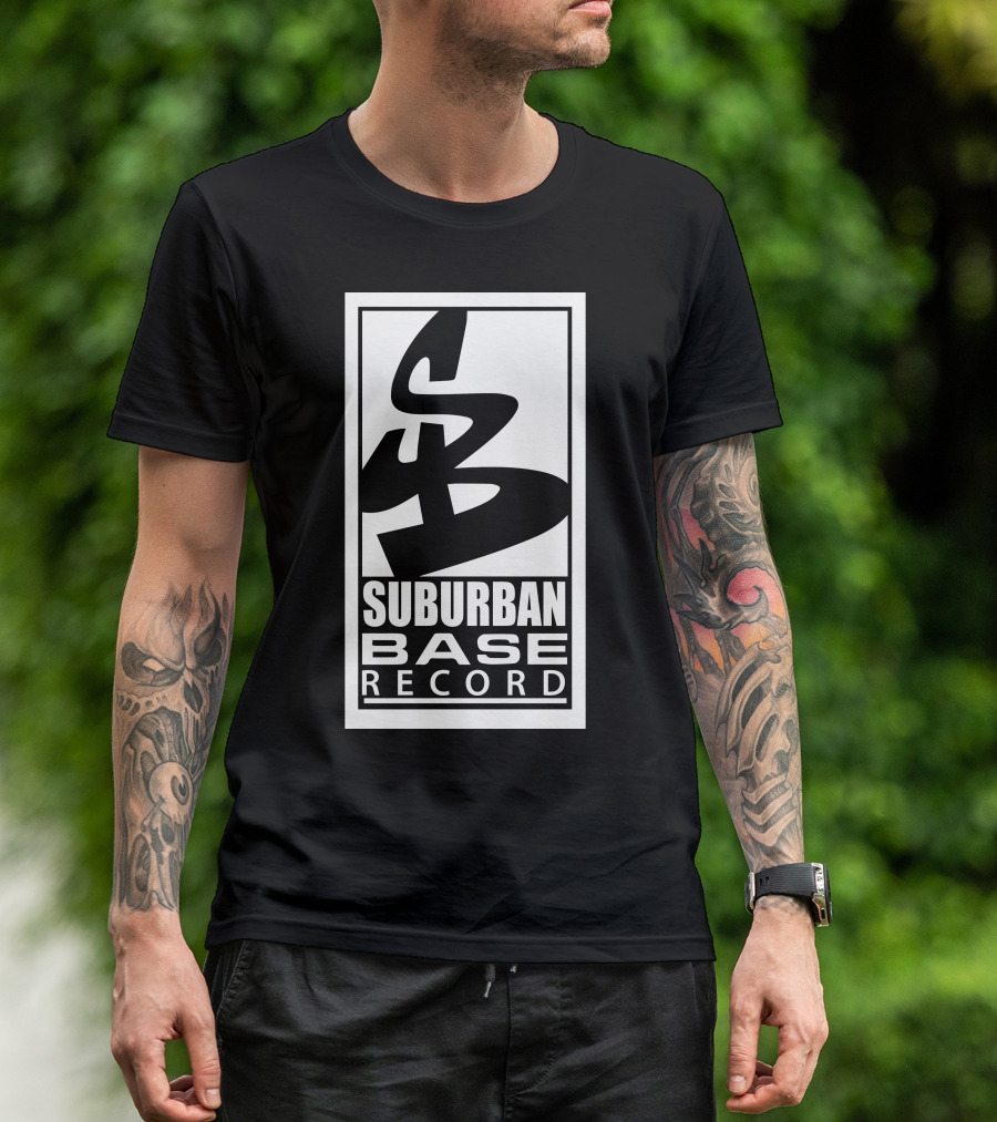 Suburban Base Records Logo Design SB T-Shirt