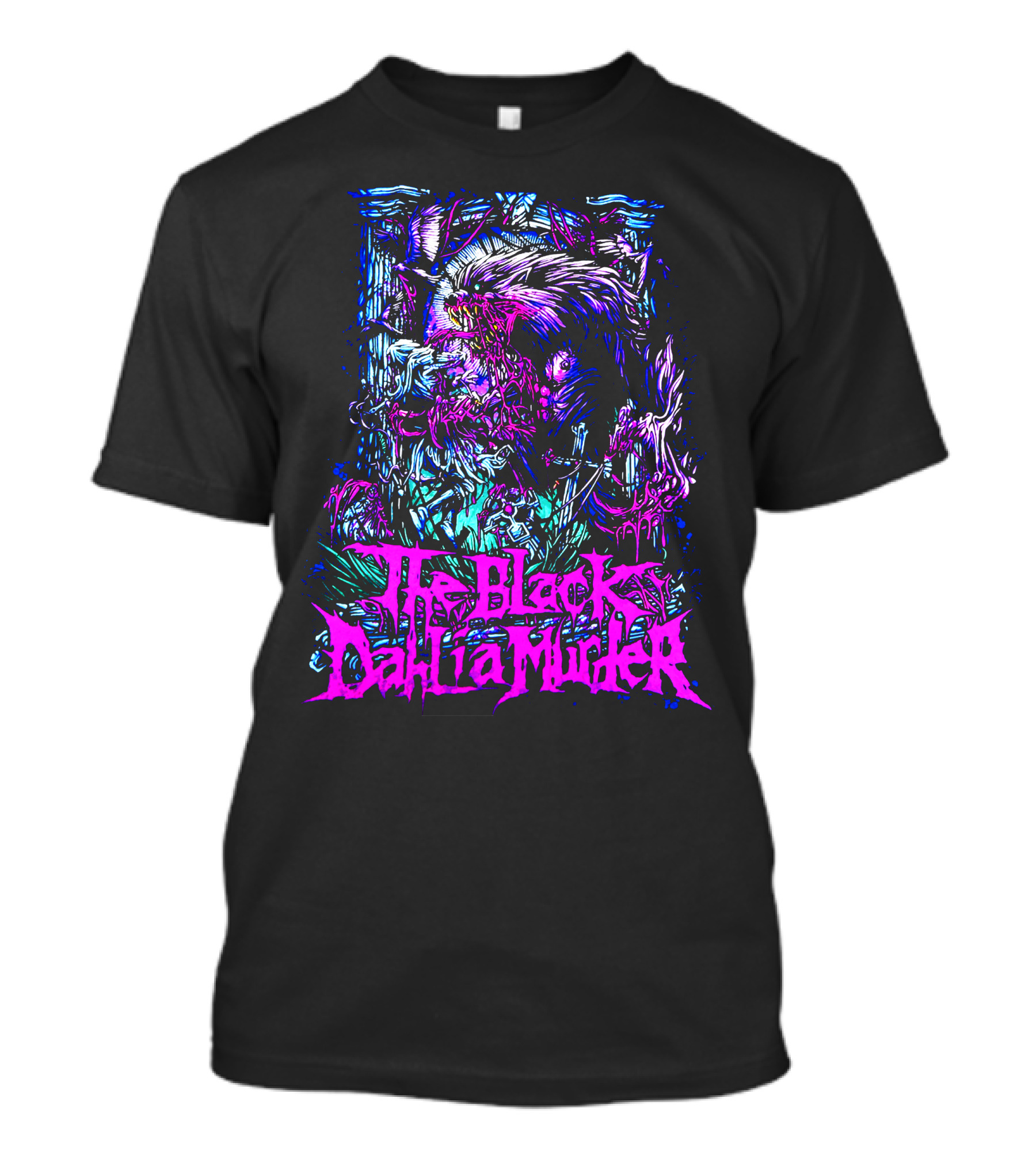 The Black Dahlia Murder Wolfman Psychedelic Creature Scene T-Shirt