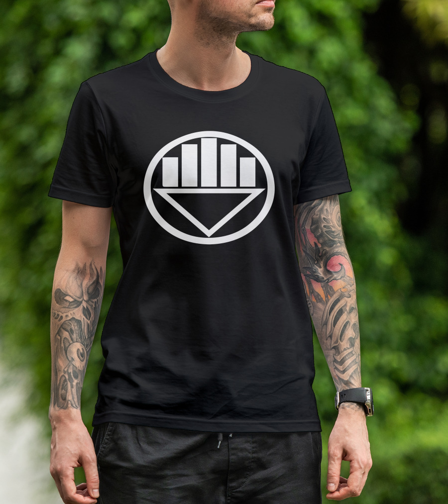 Black Lantern Corps Symbol From DC Comics Universe T-Shirt