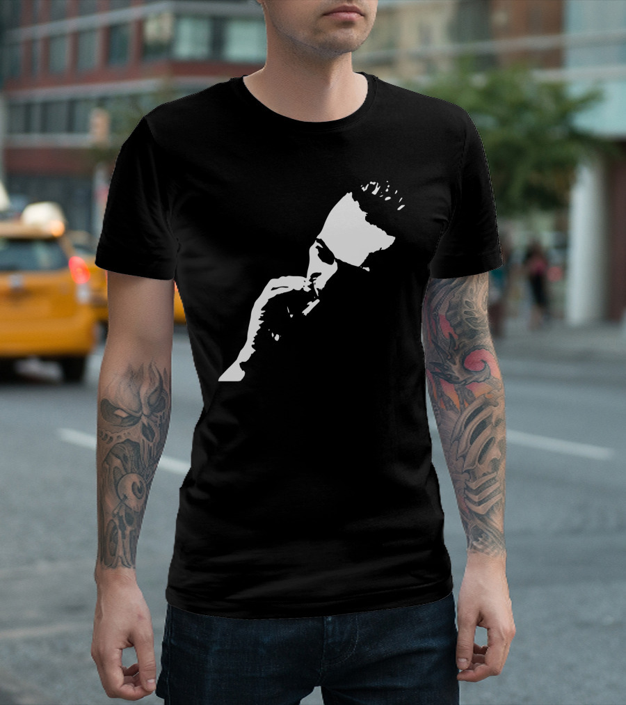 The Clash Joe Strummer Silhouette Portrait Iconic Image T-Shirt