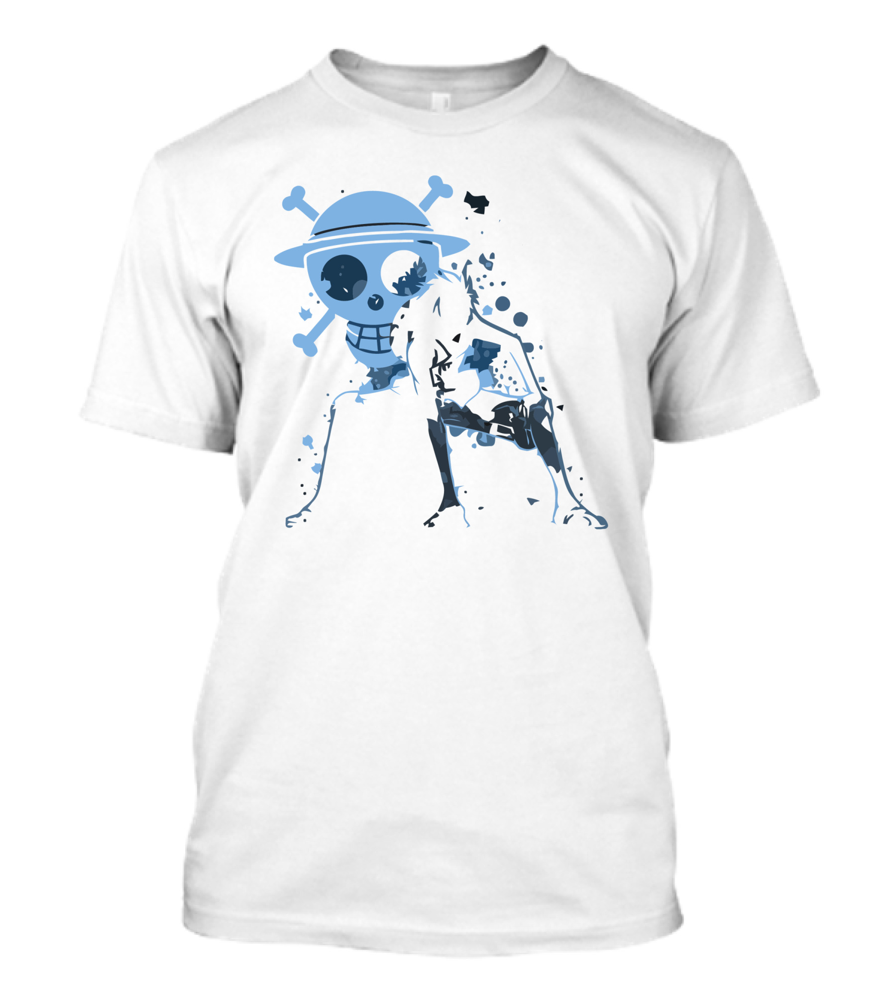 One Piece Luffy And Jolly Roger T-Shirt