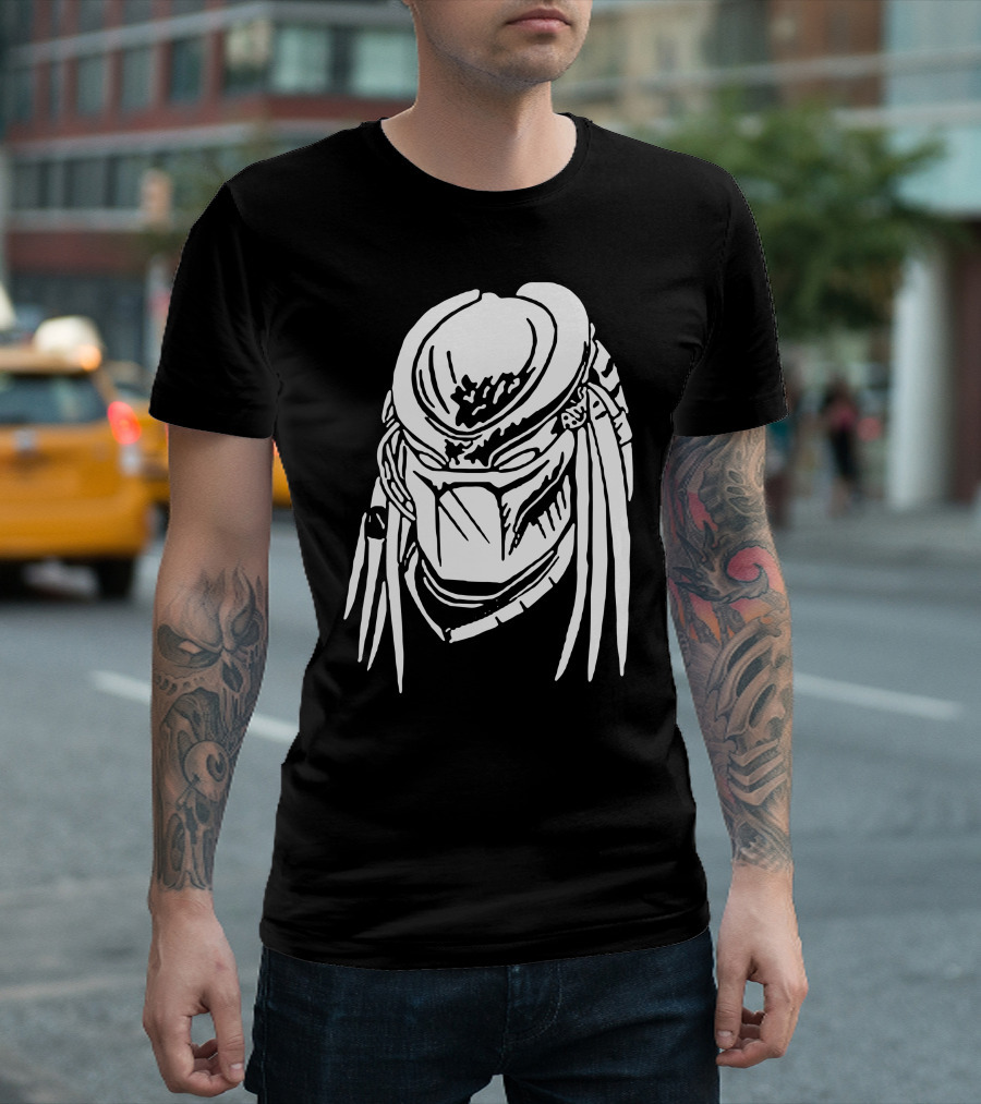Yautja Alien Movie Predator Mask Iconic T-Shirt