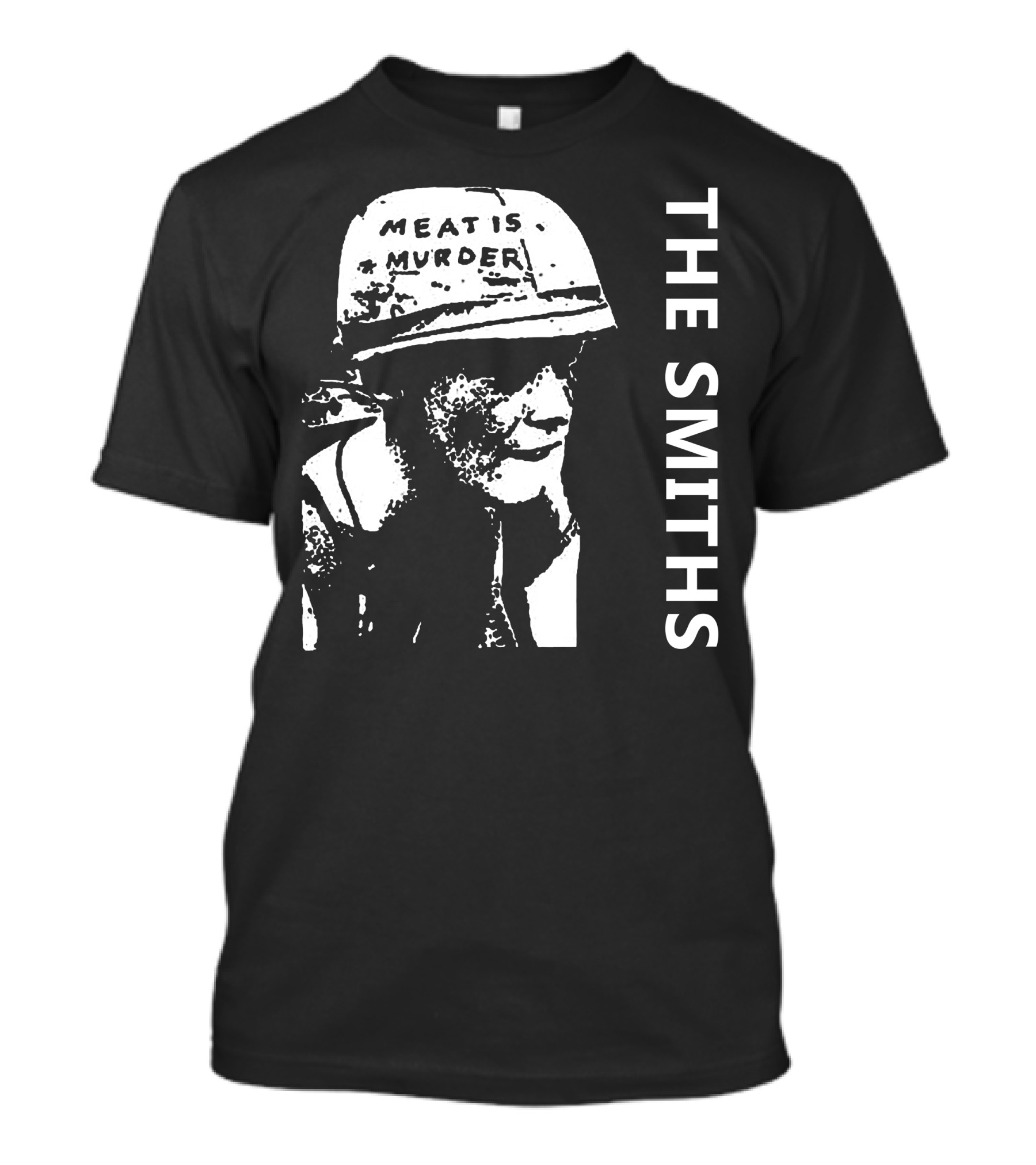 The Smiths Meat Is Murder Helmet Soldier Image T-Shirt