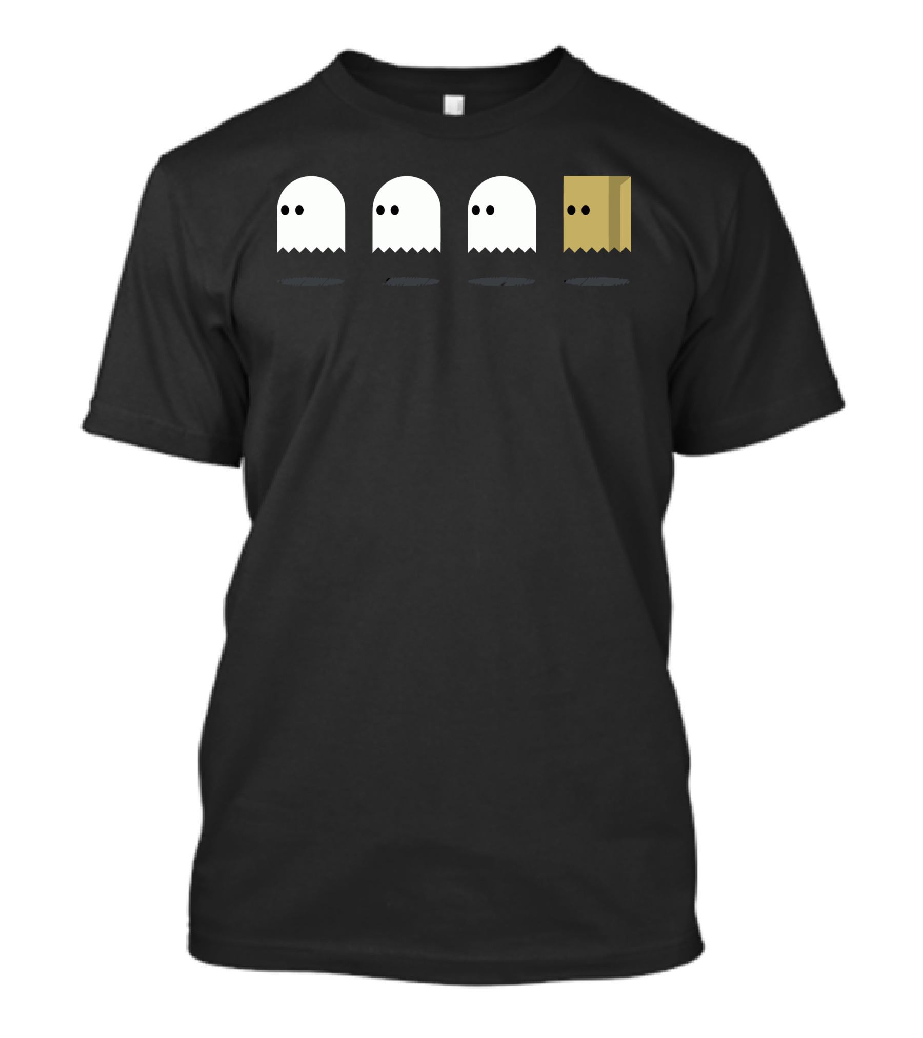 The Ugly Duckling Ghosts Pac-Man Inspired Box Head T-Shirt