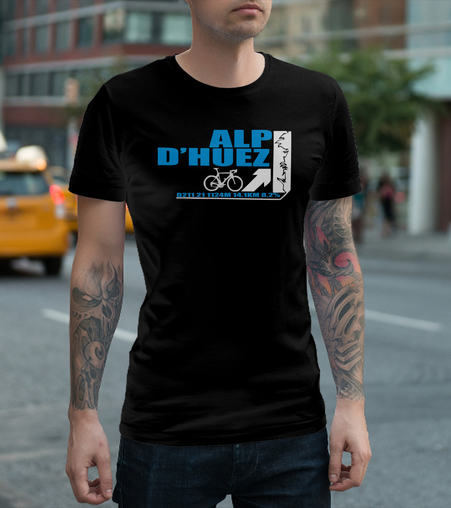 ALP D'HUEZ D211 21 1124M 14.1KM 8.2% T-Shirt