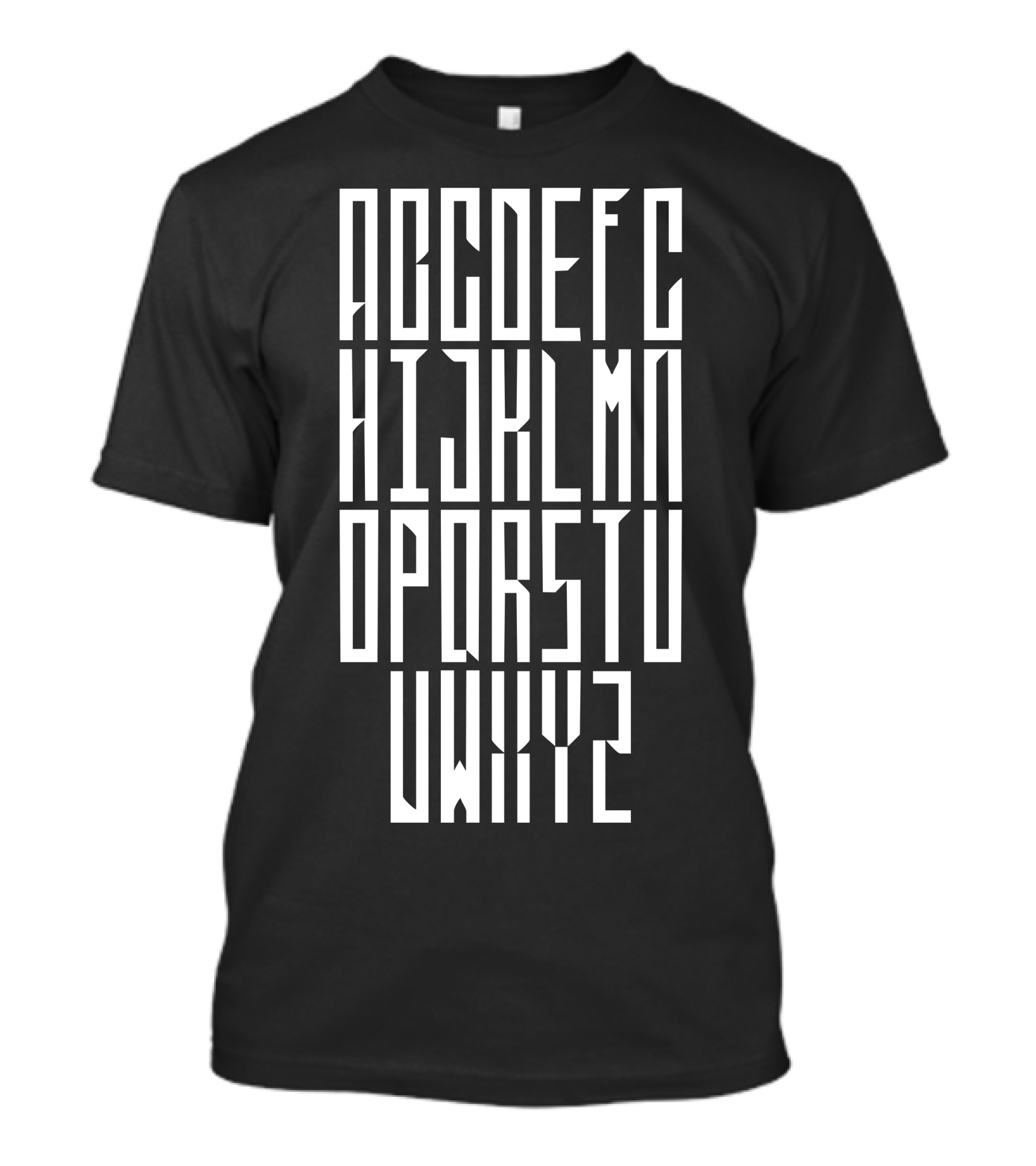 Tower Of Serpents Alphabet Block Typeface T-Shirt
