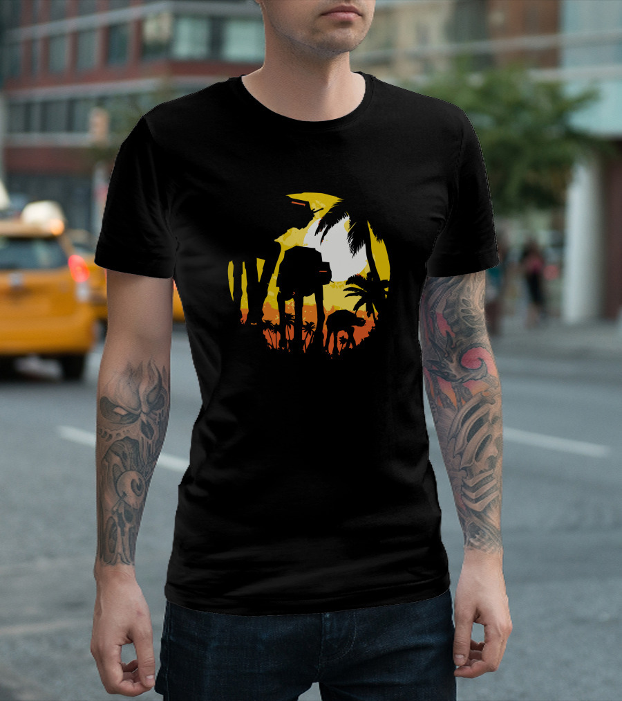 Tropical Attack Sunset Walker Adventure T-Shirt
