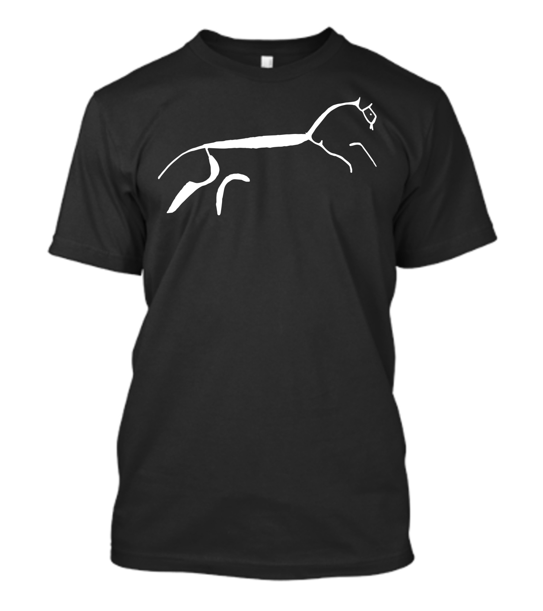 Uffington White Horse Chalk Figure Minimalist T-Shirt