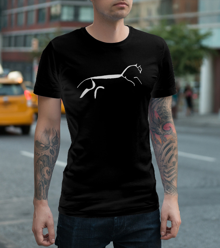Uffington White Horse Chalk Figure Minimalist T-Shirt