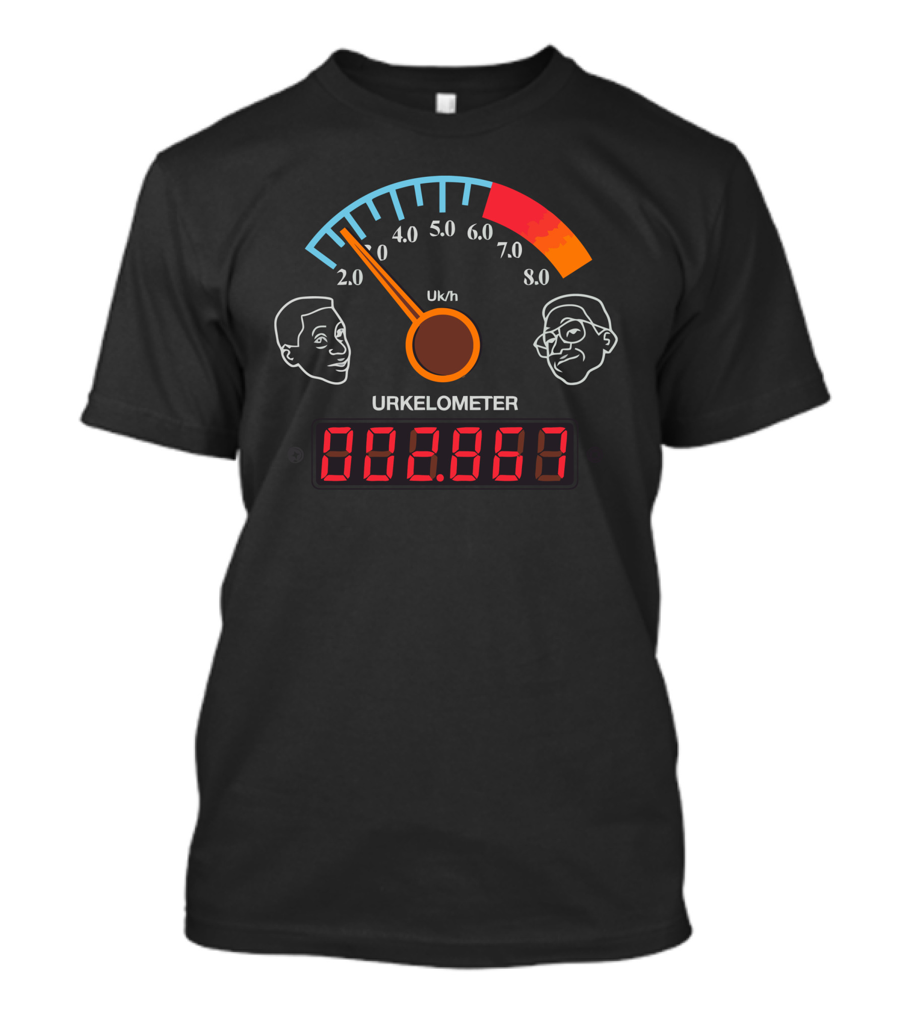 Urkelometer Uk/h 002.963 Colorful Gauge With Characters T-Shirt