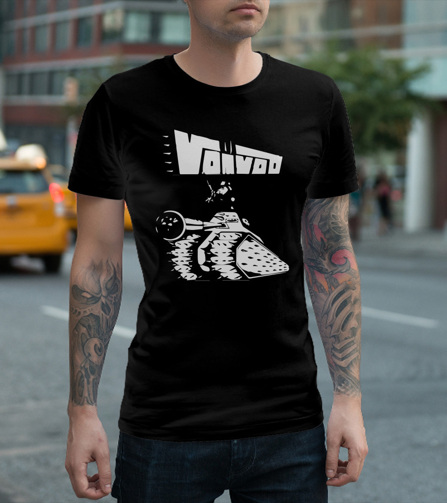 Voivod Tank Sci-Fi Rock Art Black T-Shirt