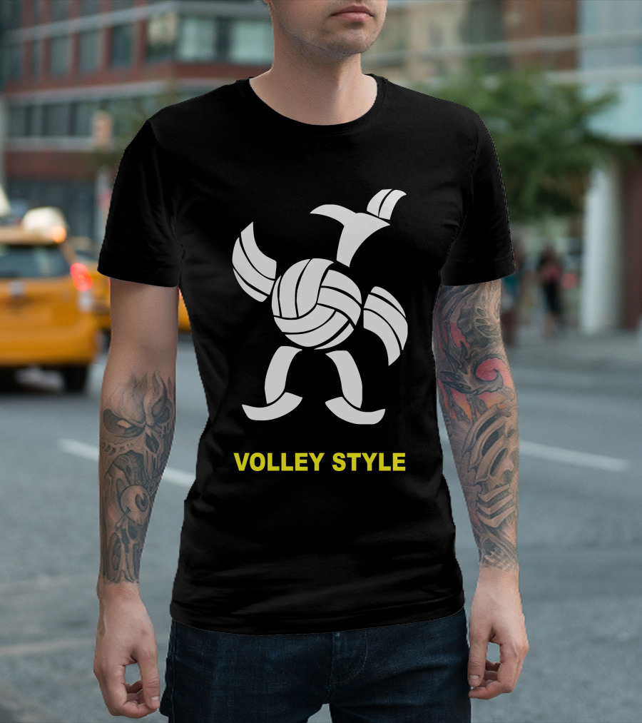 Volley Style Sport Funny Present Outdoor Turtle Volleyball T-Shirt