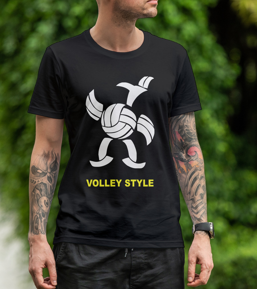 Volley Style Sport Funny Present Outdoor Turtle Volleyball T-Shirt