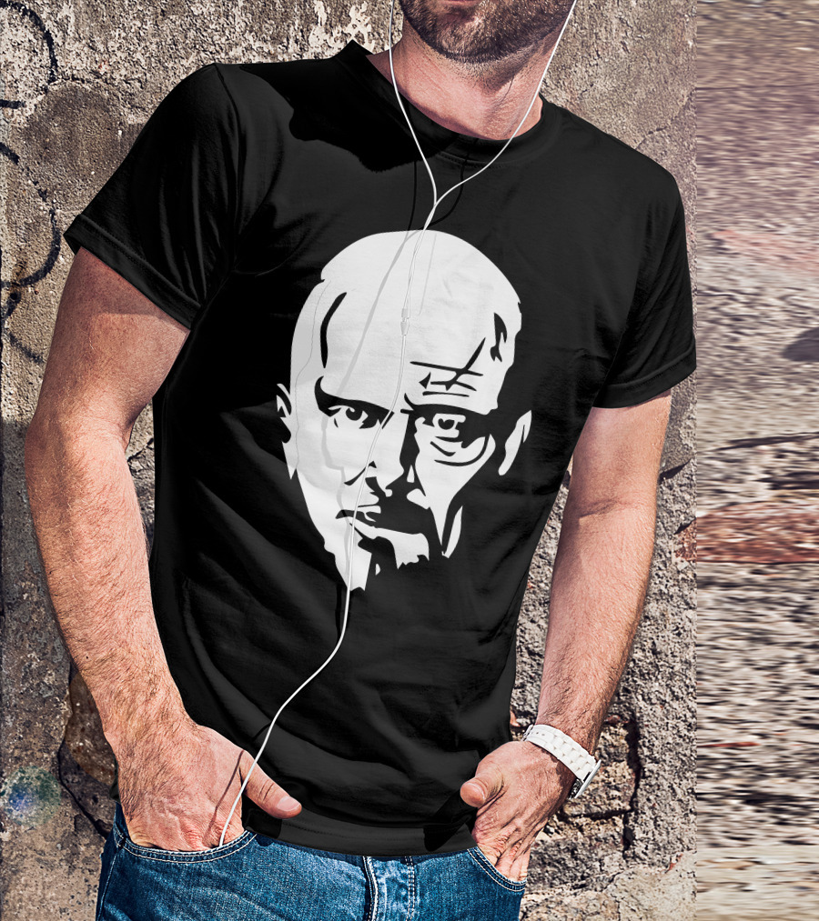 Walter White Jesse Pinkman Breaking Bad Split Face T-Shirt
