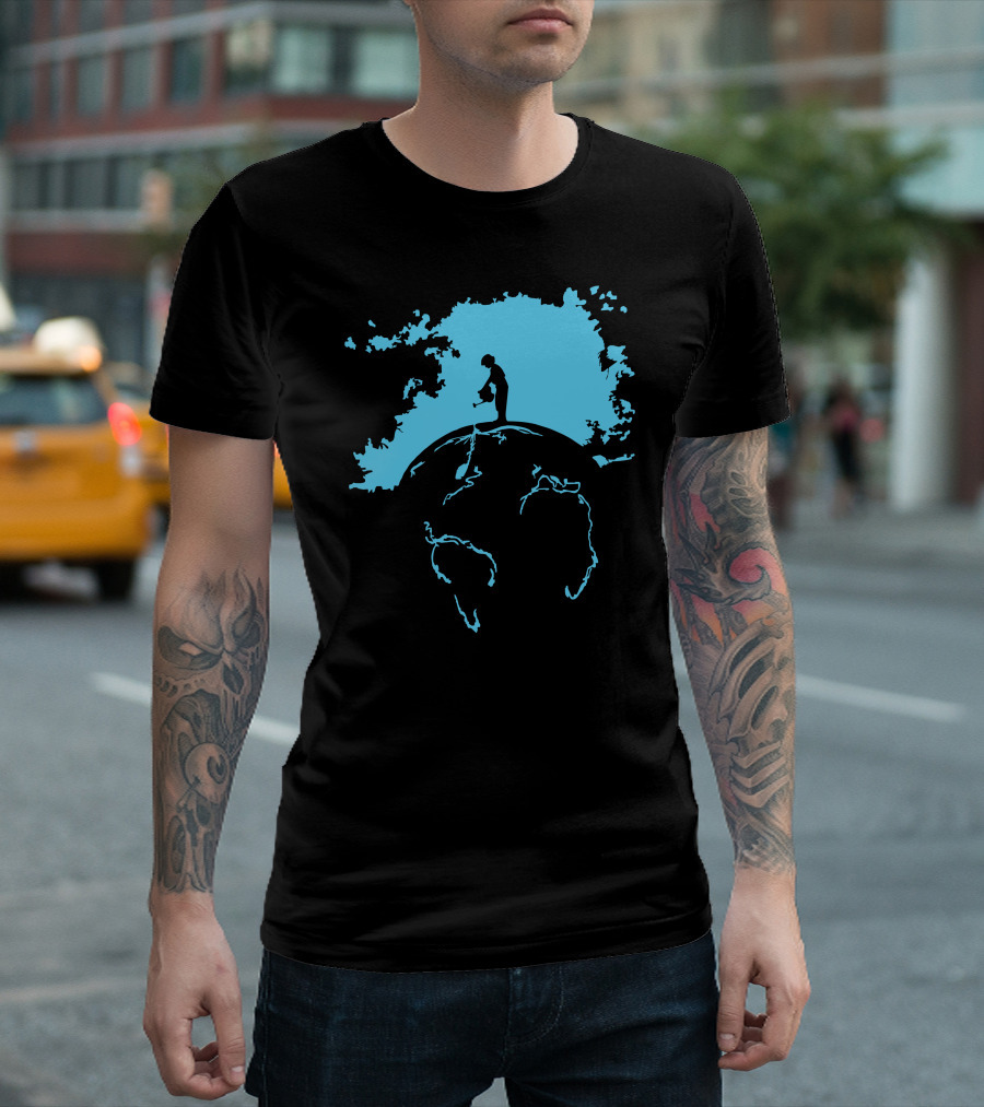 Banksy Style Global Warming Nature Ocean Planet T-Shirt