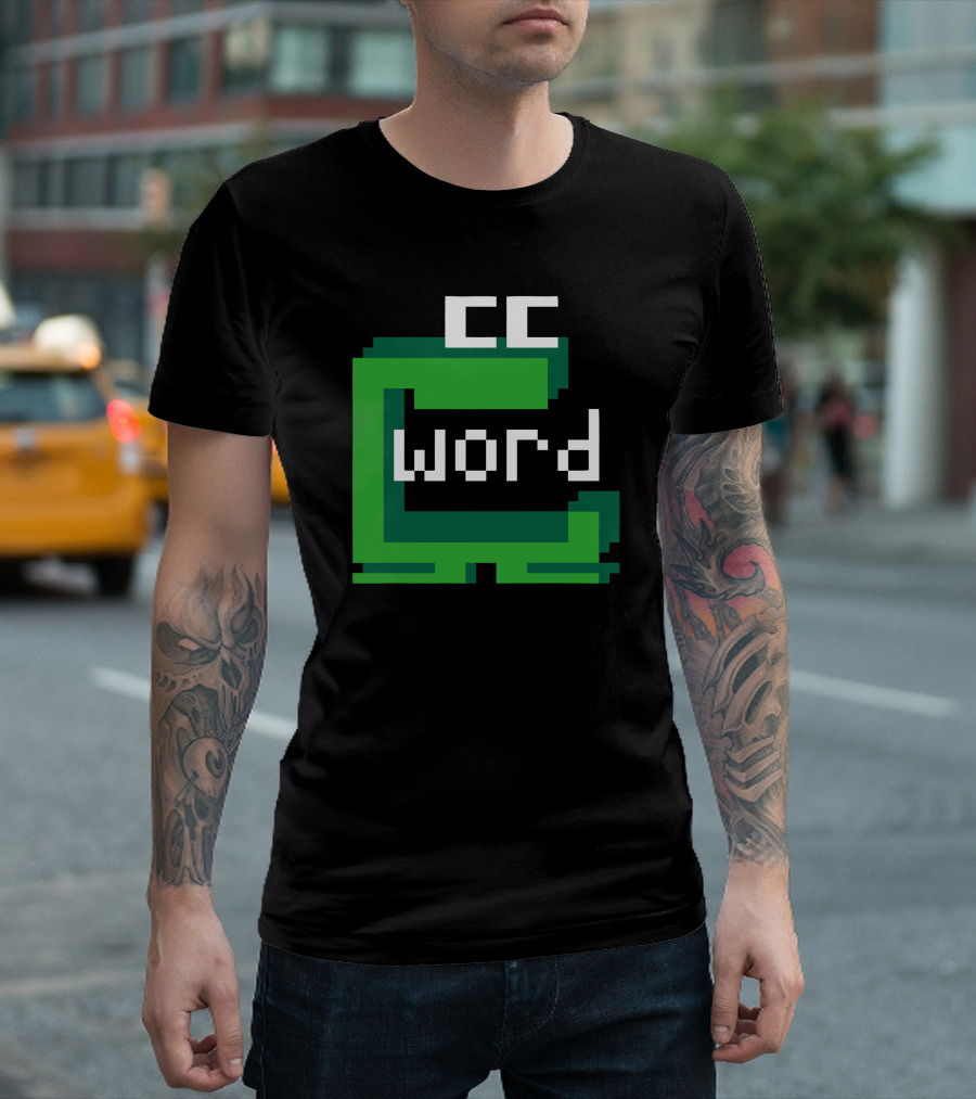 CC Word Muncher Pixel Art Green Character T-Shirt