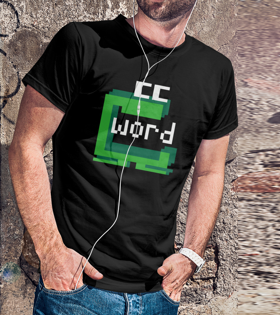 CC Word Muncher Pixel Art Green Character T-Shirt